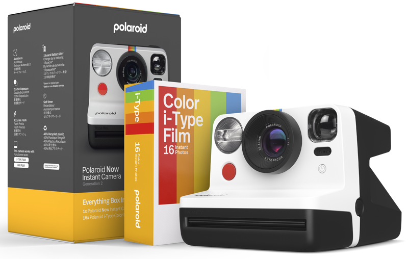 Recycled Plastic Instant Cameras : Polaroid Now Generation