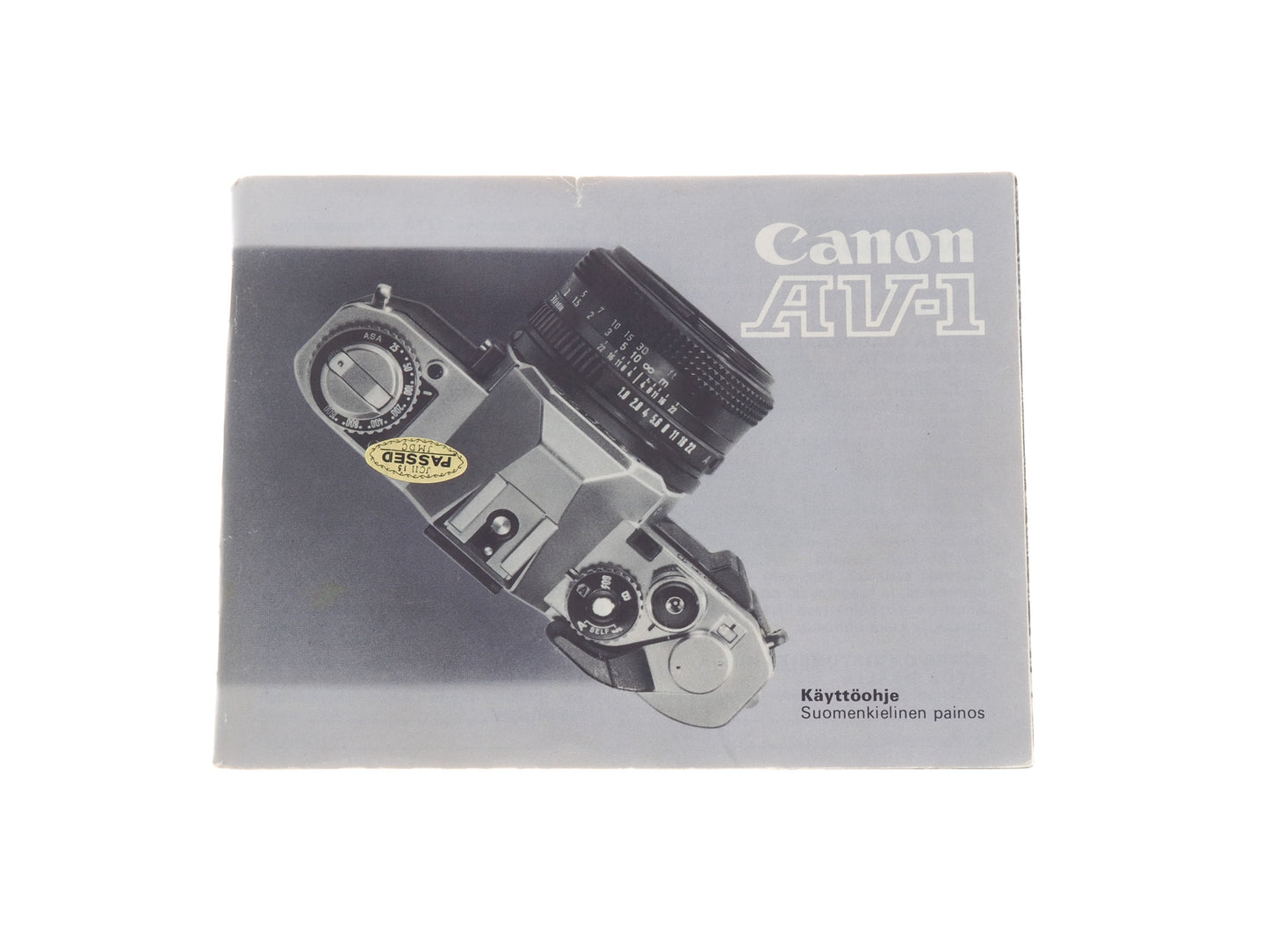 Canon AV-1 Instruction Manual