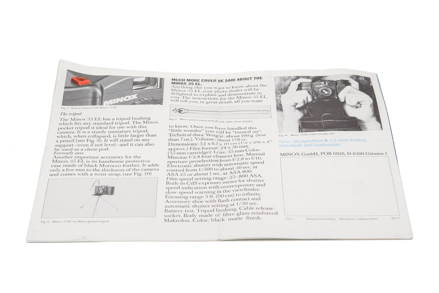 Minox 35 EL Brochure