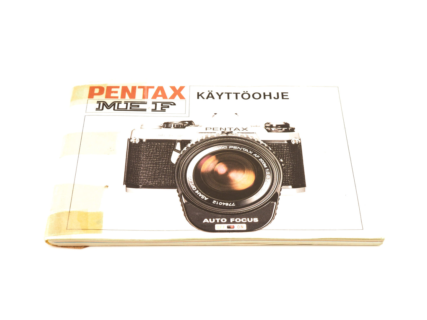 Pentax ME F Instruction Manual