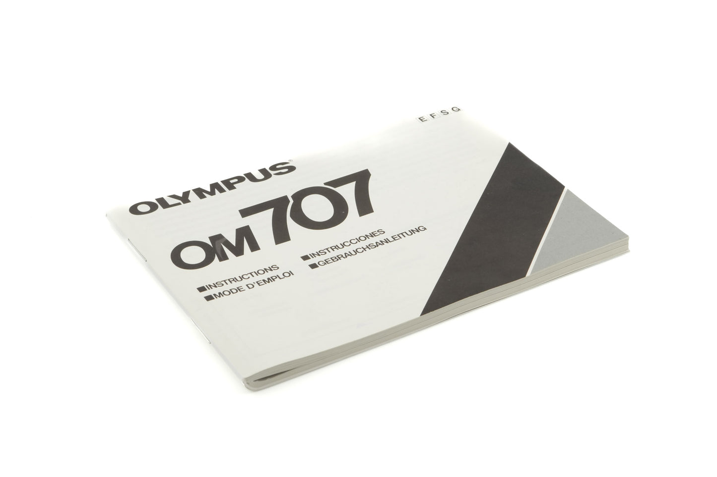 Olympus OM707 Instructions