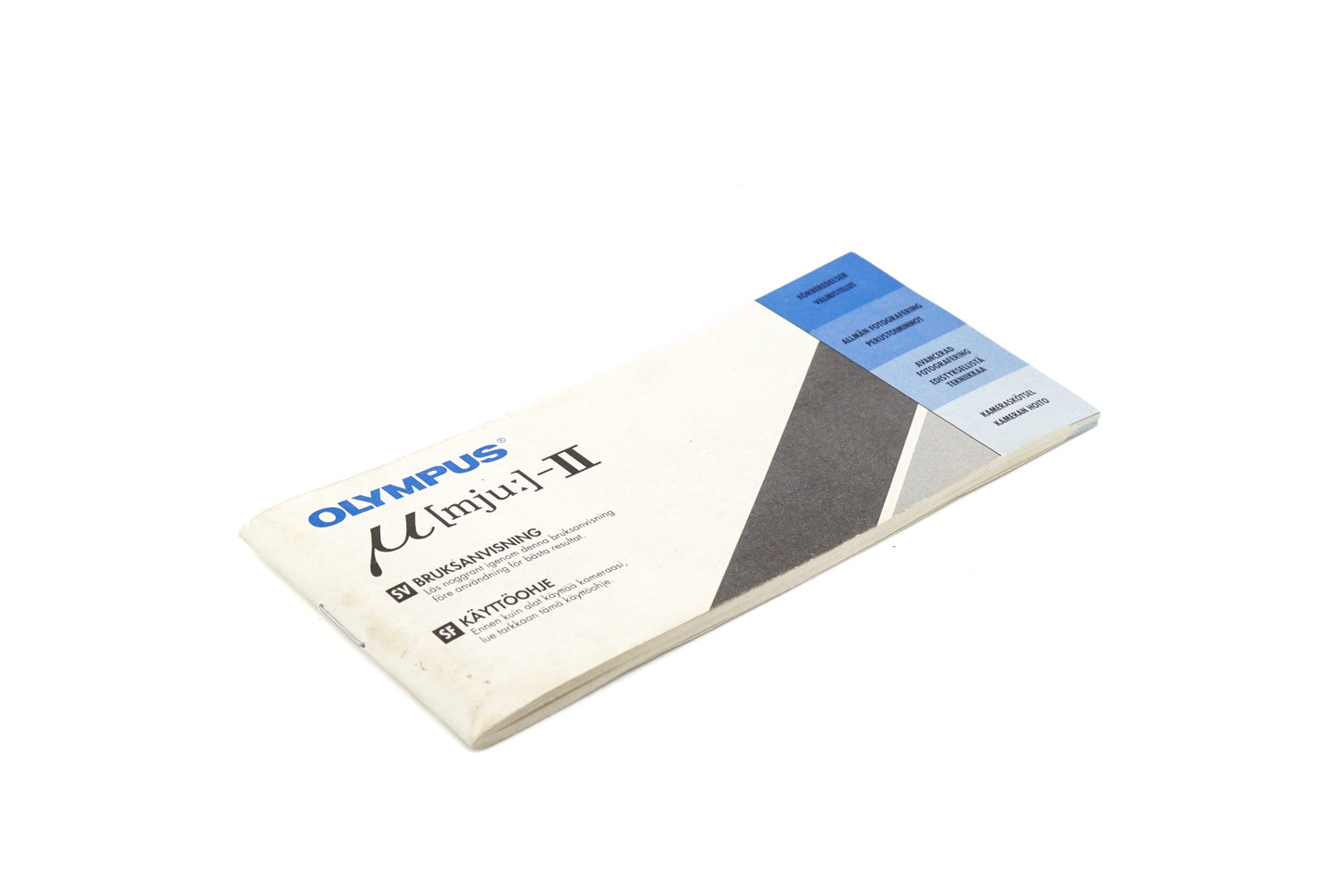 Olympus Mju-II Instructions