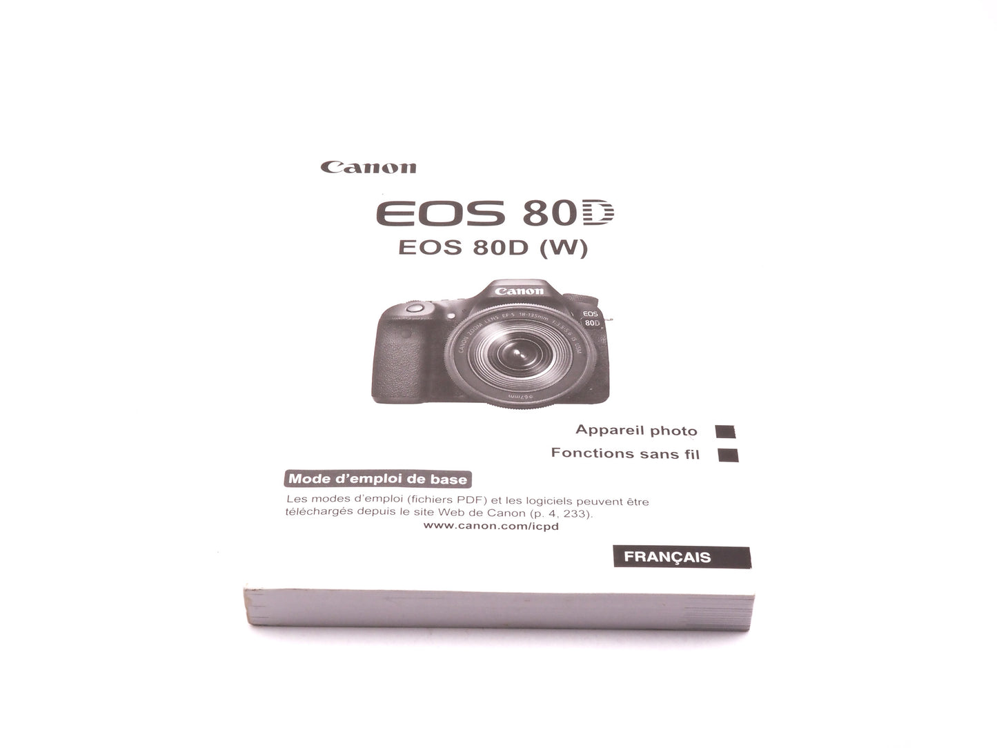Canon EOS 80D Instructions