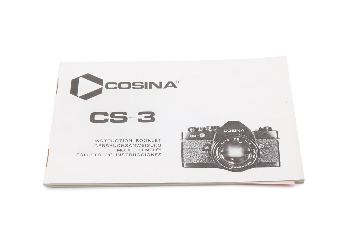 Cosina CS-3 Instructions