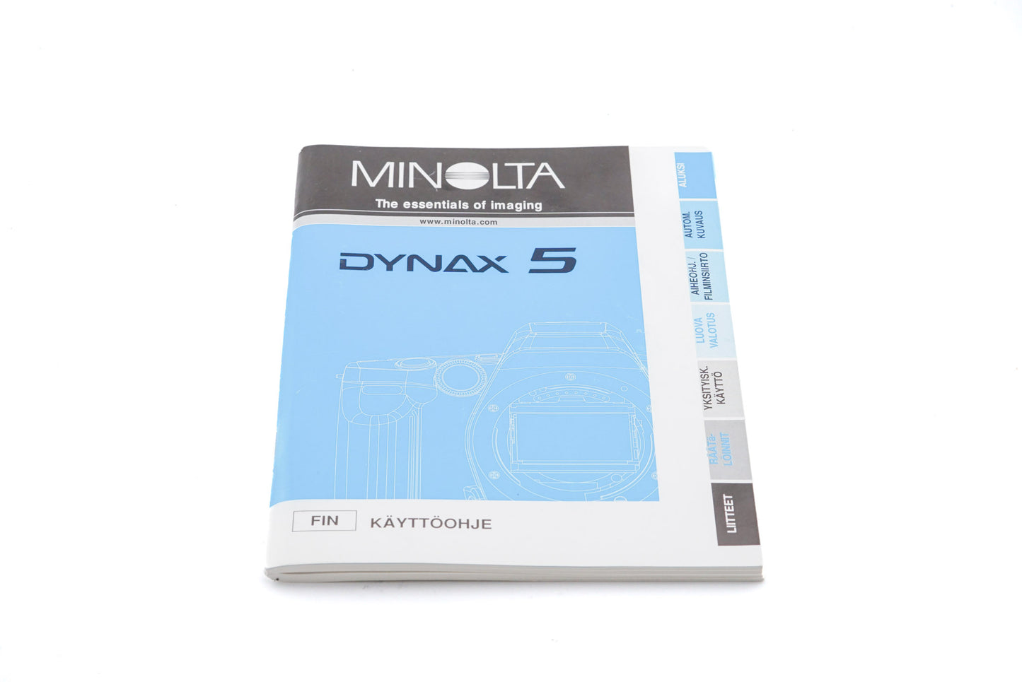 Minolta Dynax 5 Instructions