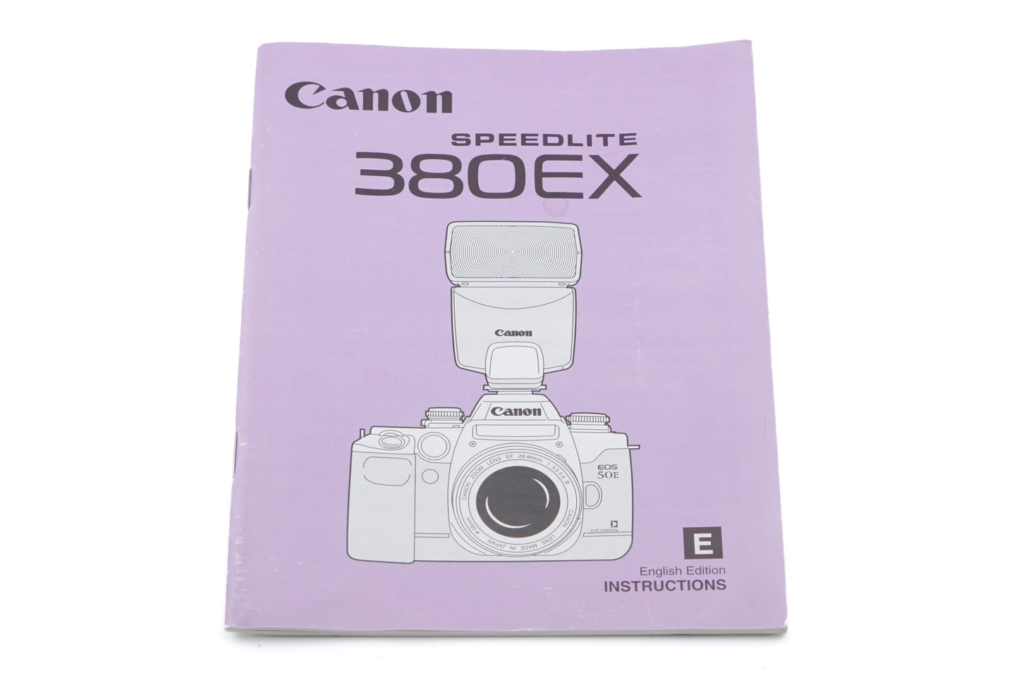 Canon Speedlite 380EX Instructions