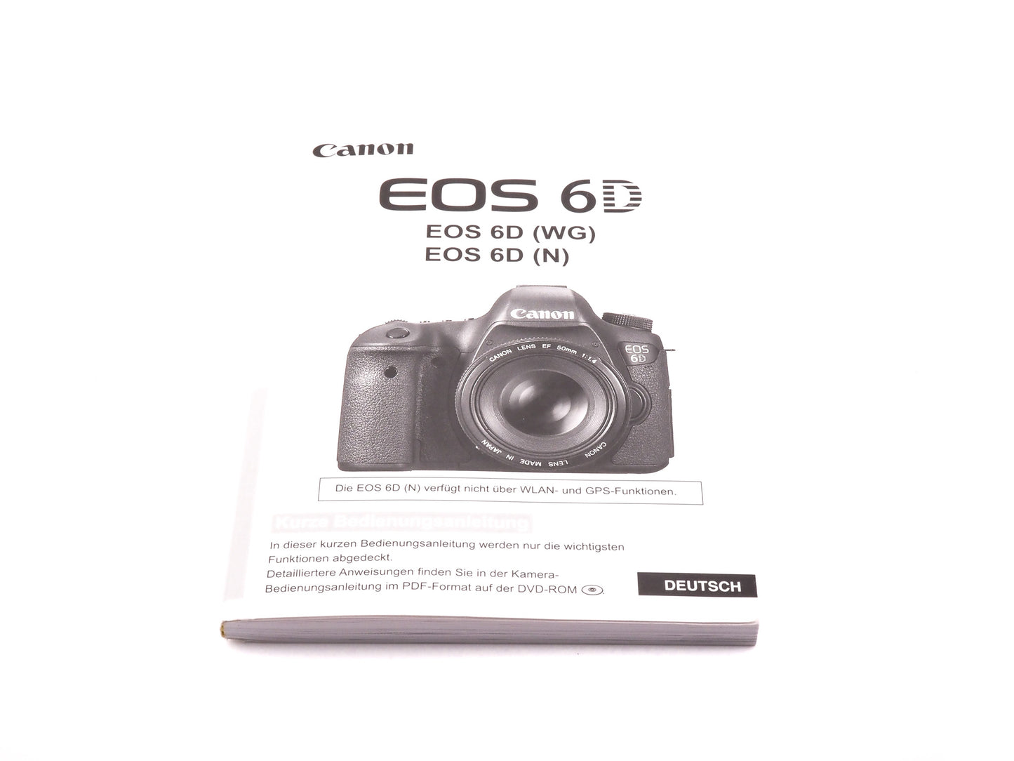 Canon EOS 6D Instructions