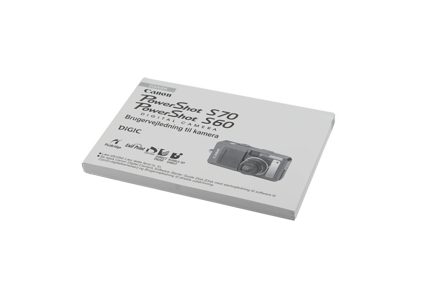 Canon PowerShot S70/S60 Instructions