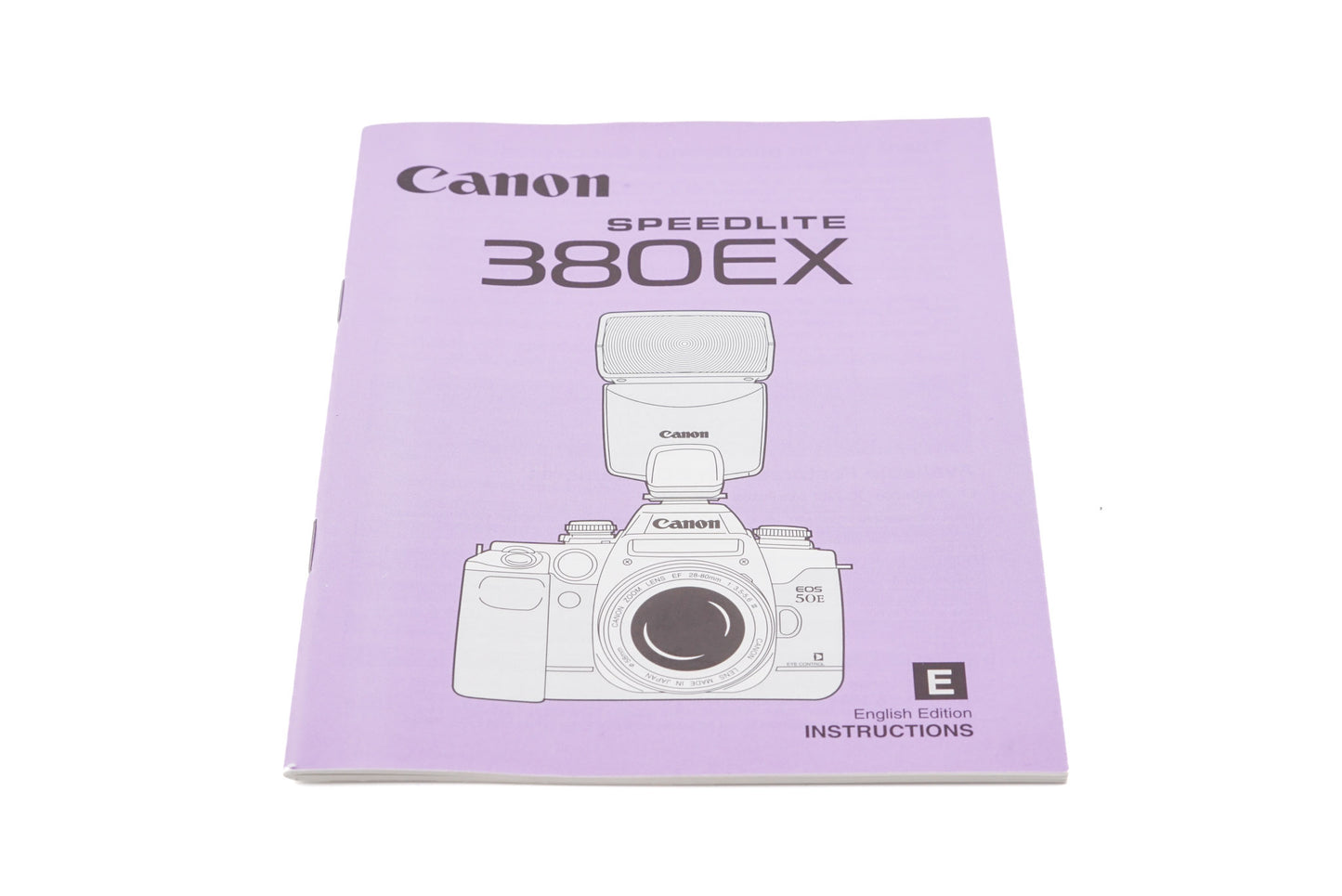 Canon Speedlite 380EX Instructions