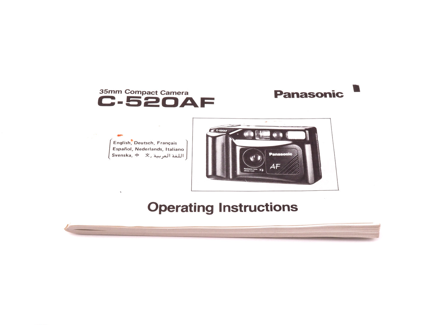 Panasonic C-520AF Instructions