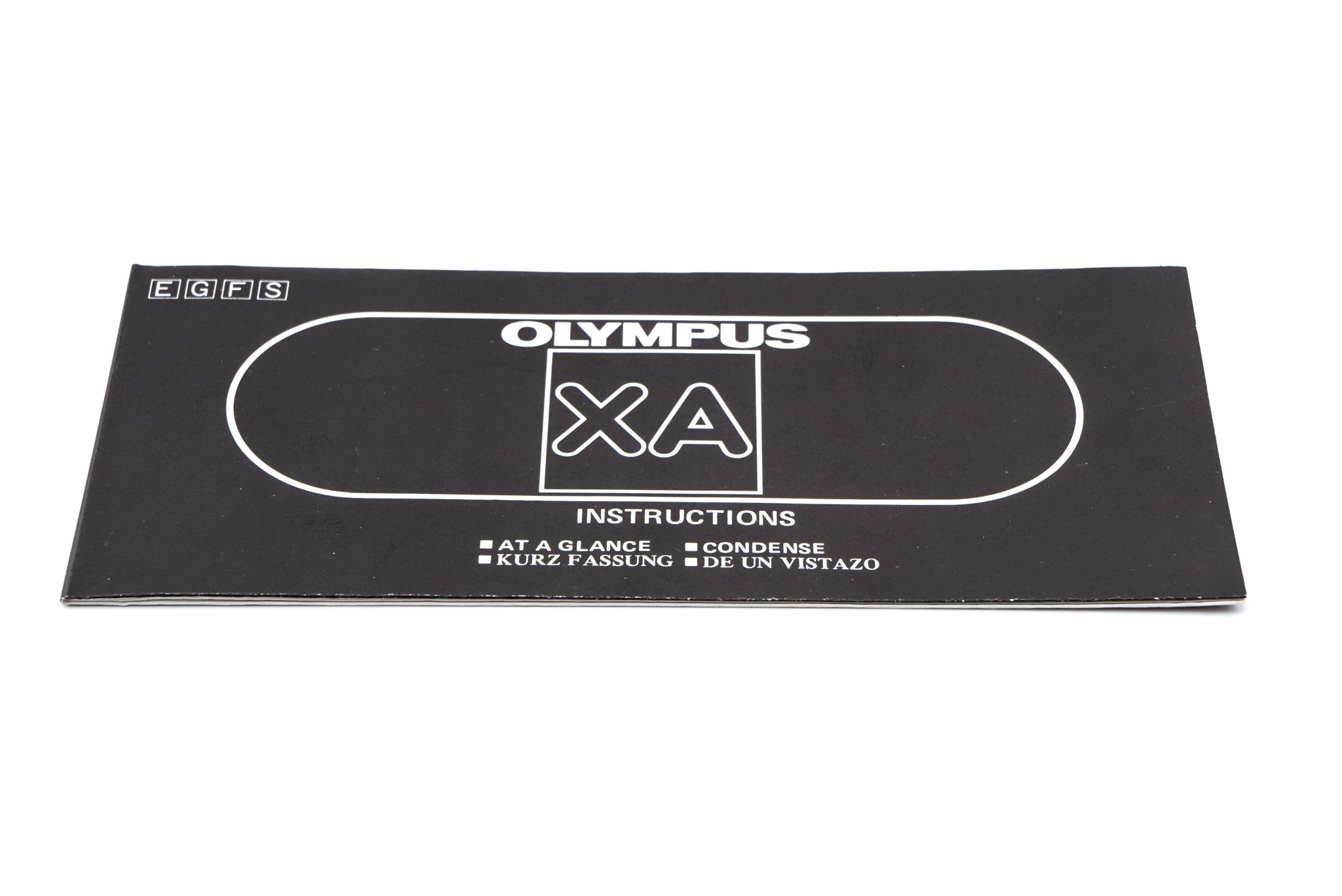 Olympus XA Instructions At a Glance Kamerastore