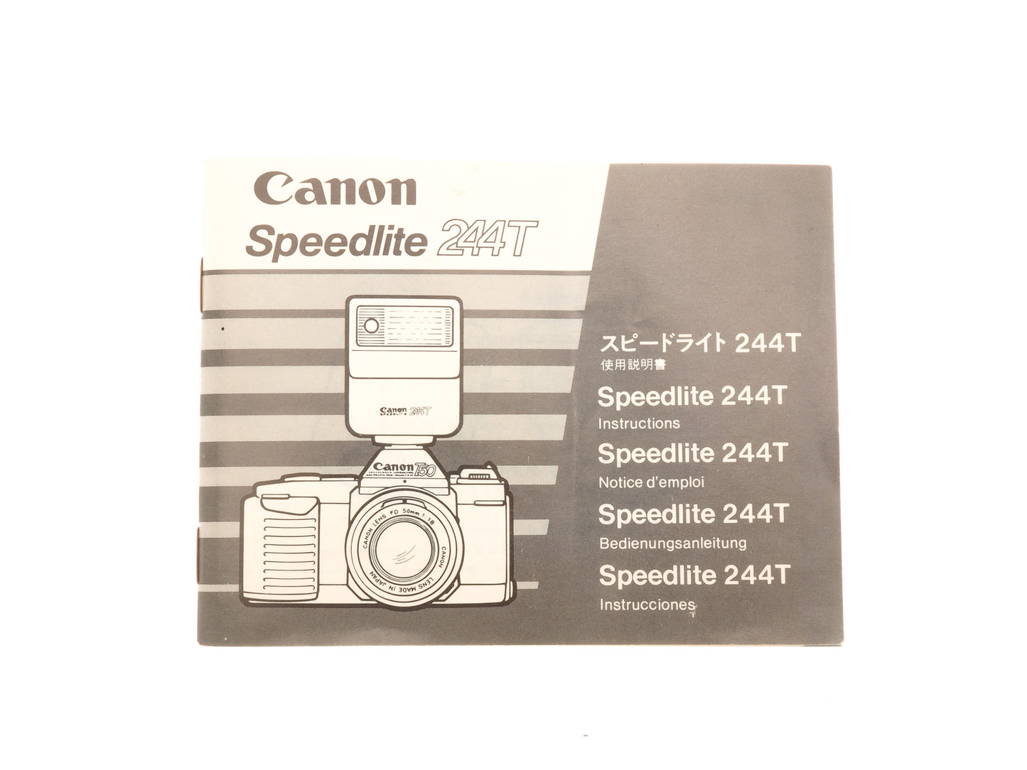 Canon Speedlite 244T Instructions