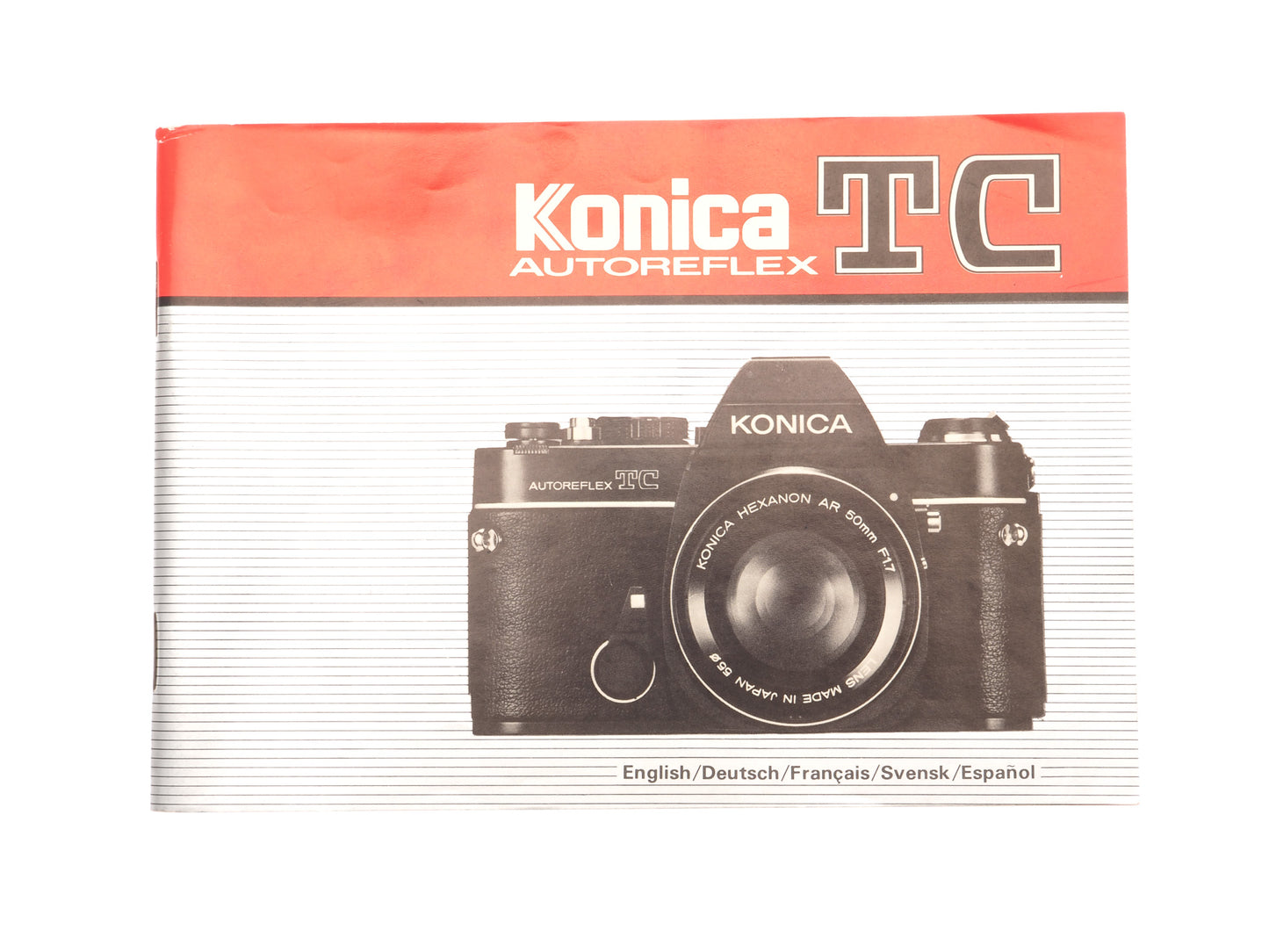 Konica Autoreflex TC Instructions