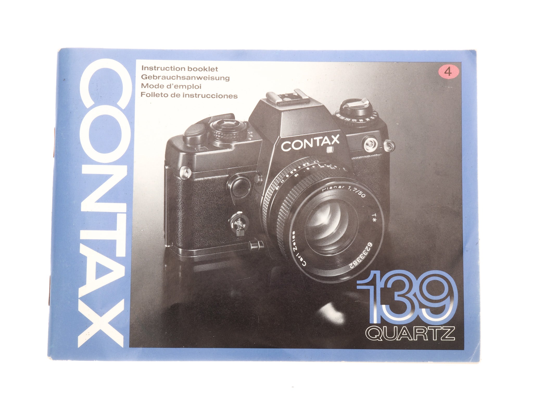 Contax 139 Quartz Instructions – Kamerastore