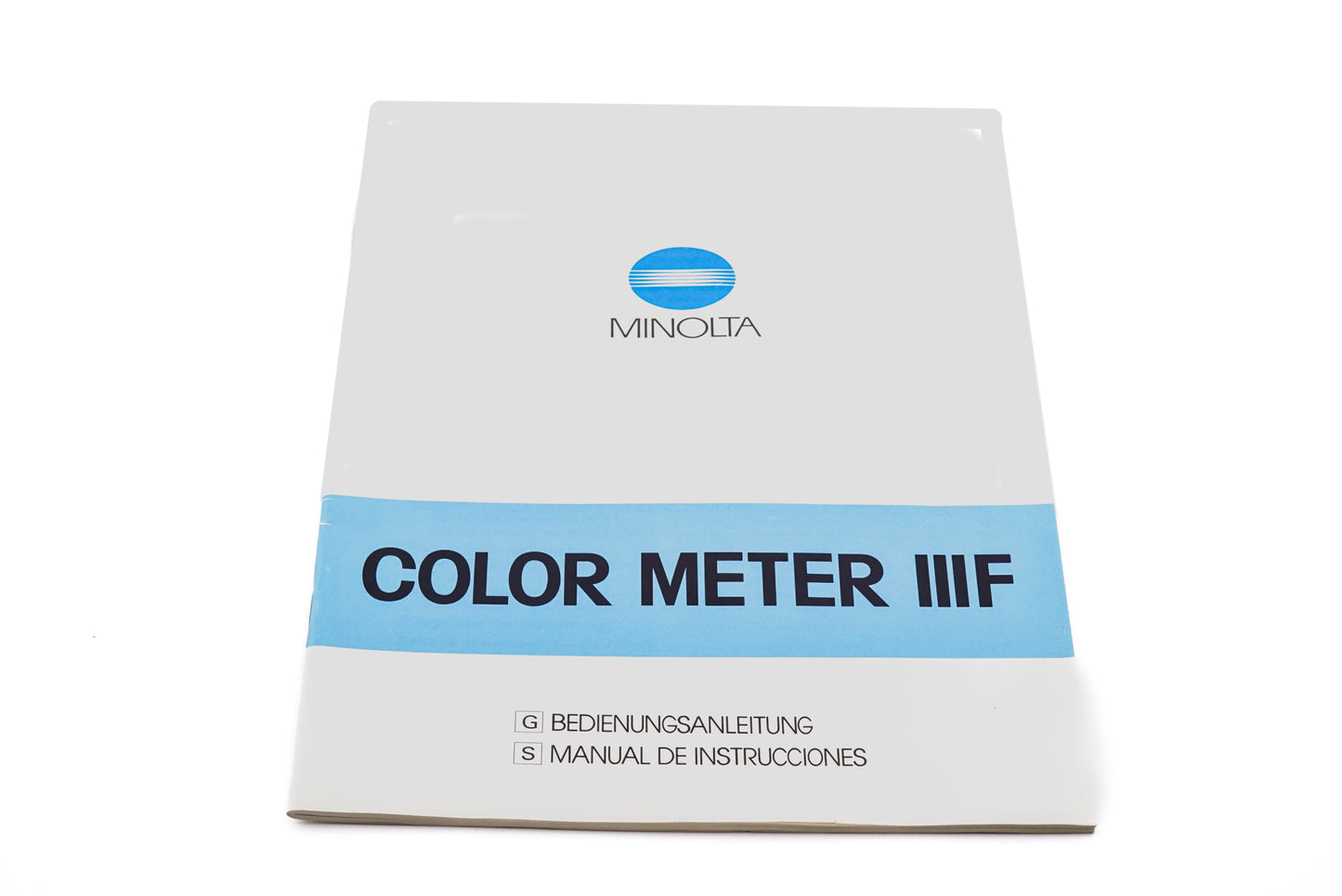 Minolta Color Meter IIIF Instructions - Accessory