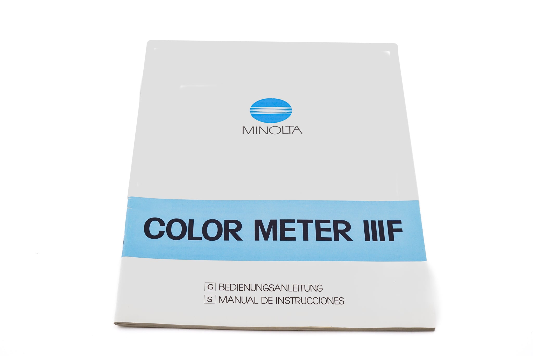 Minolta Color Meter IIIF Instructions