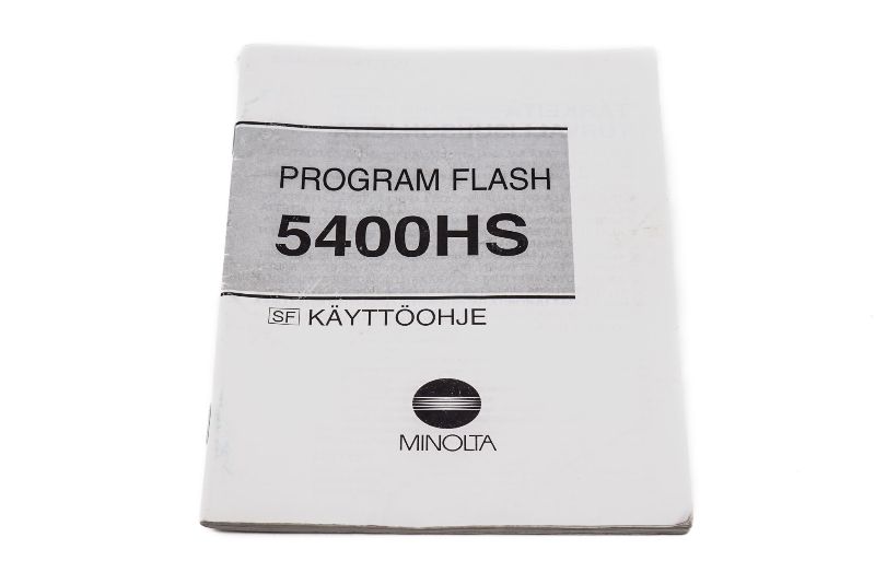 Minolta Program 5400HS Instructions - Accessory