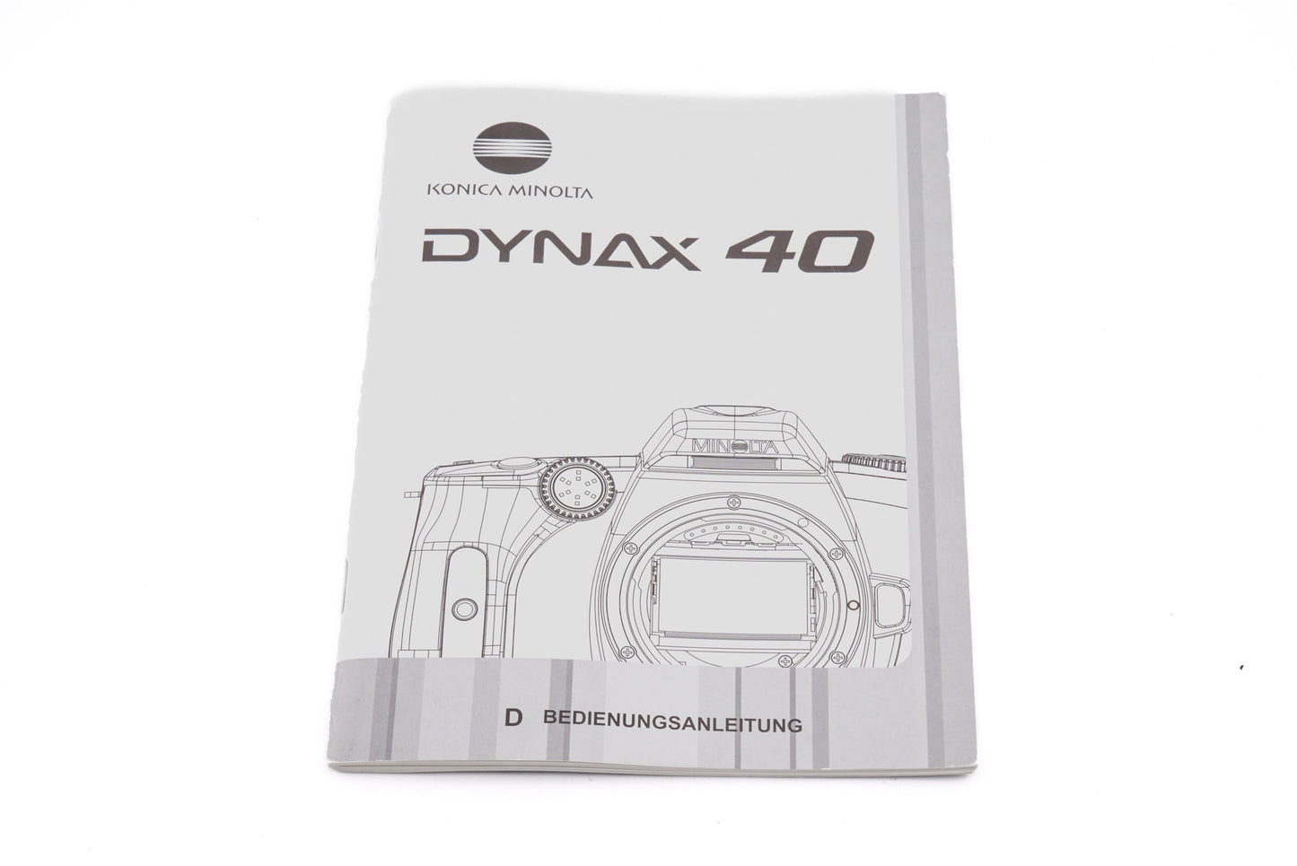 Konica Minolta Dynax 40 Instructions