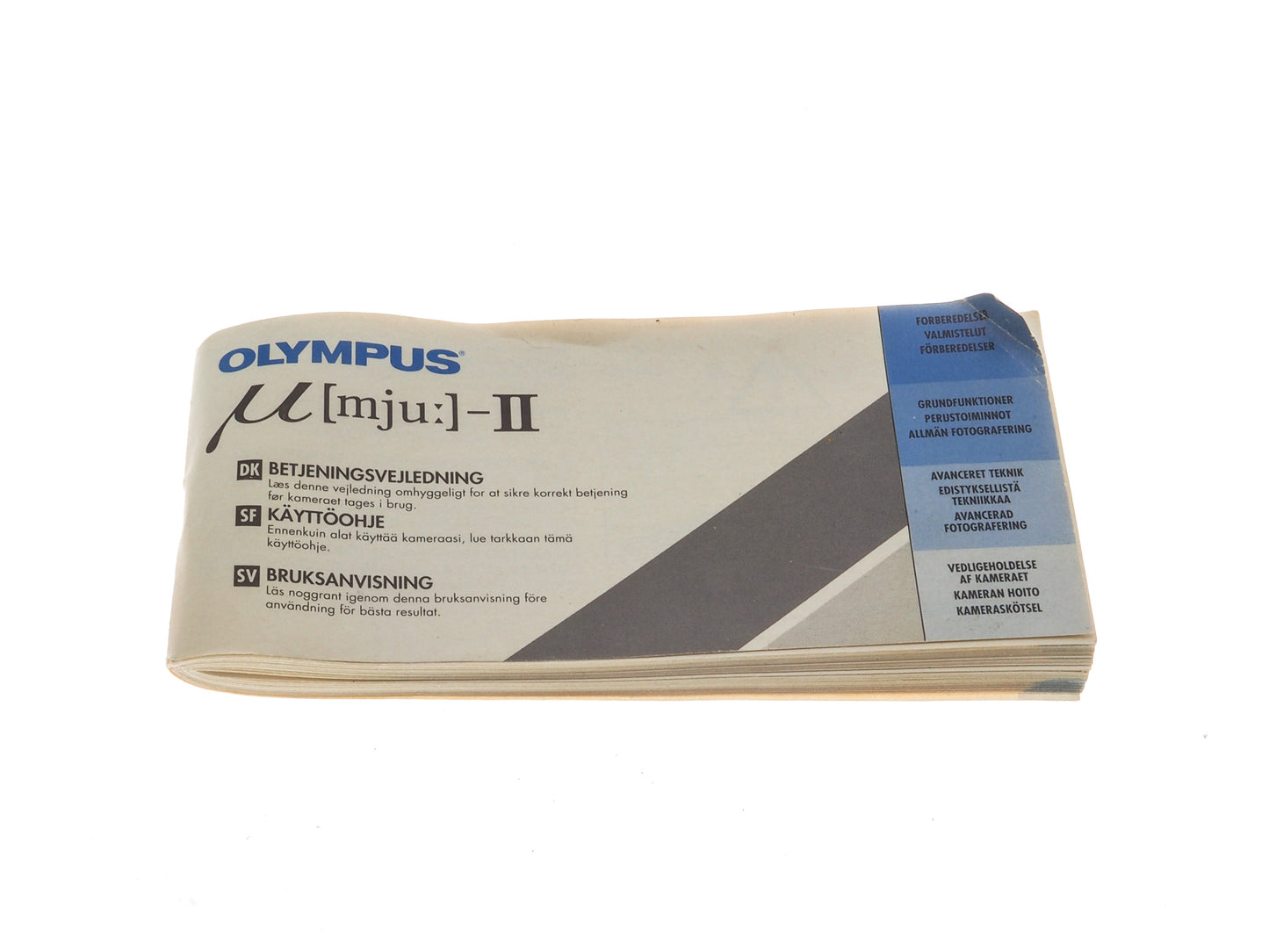 Olympus Mju-II Instructions