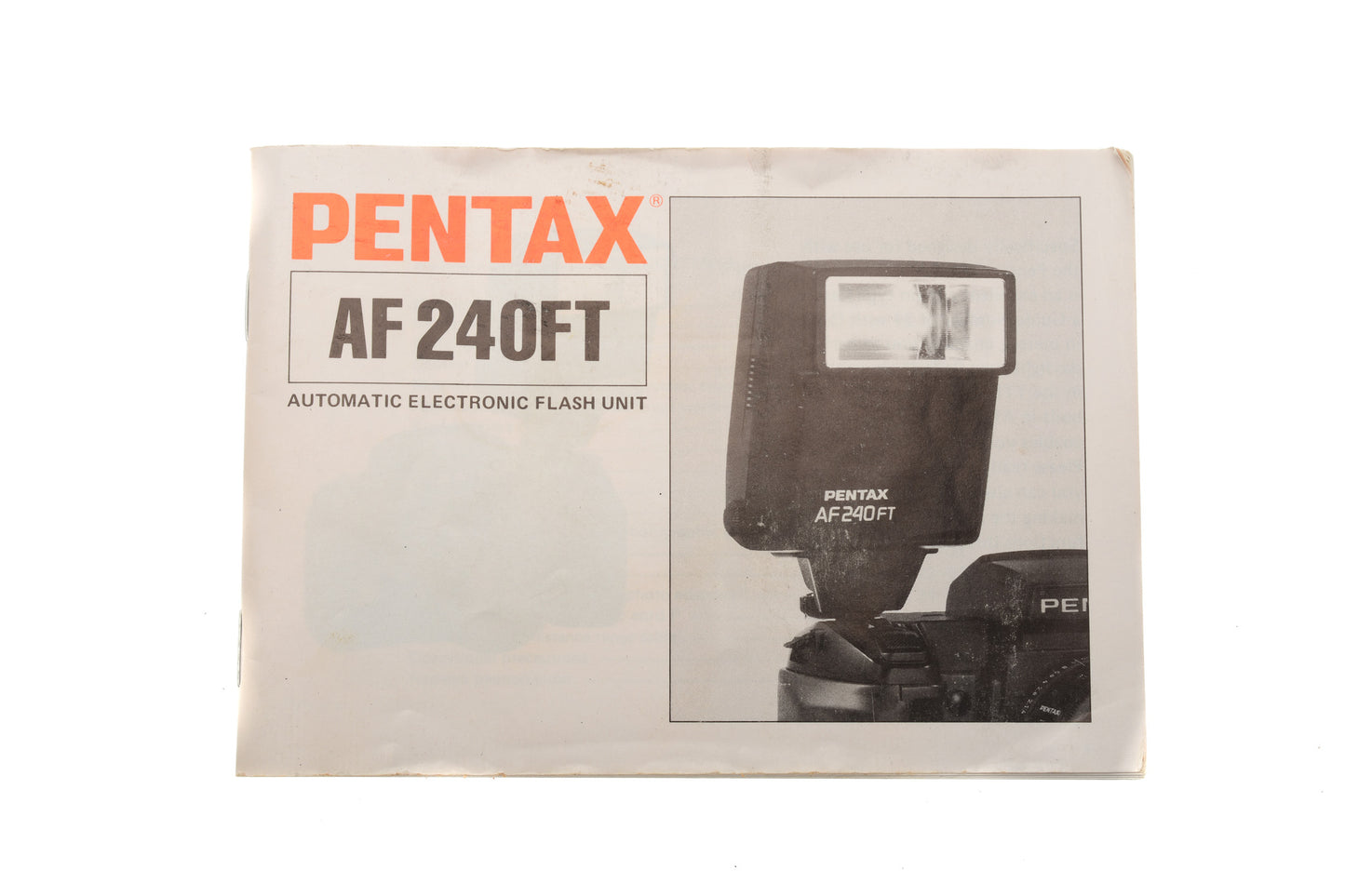 Pentax AF 240FT Instructions