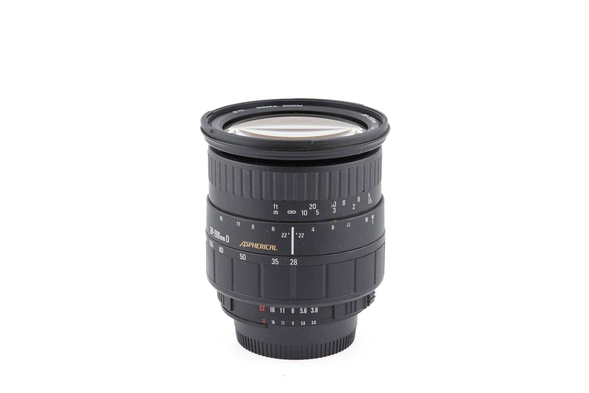 Objectif Sigma 28-200 Mm F3.8-5.6 - Monture à Vérifier - Bon état Fonctionnel (occasion)