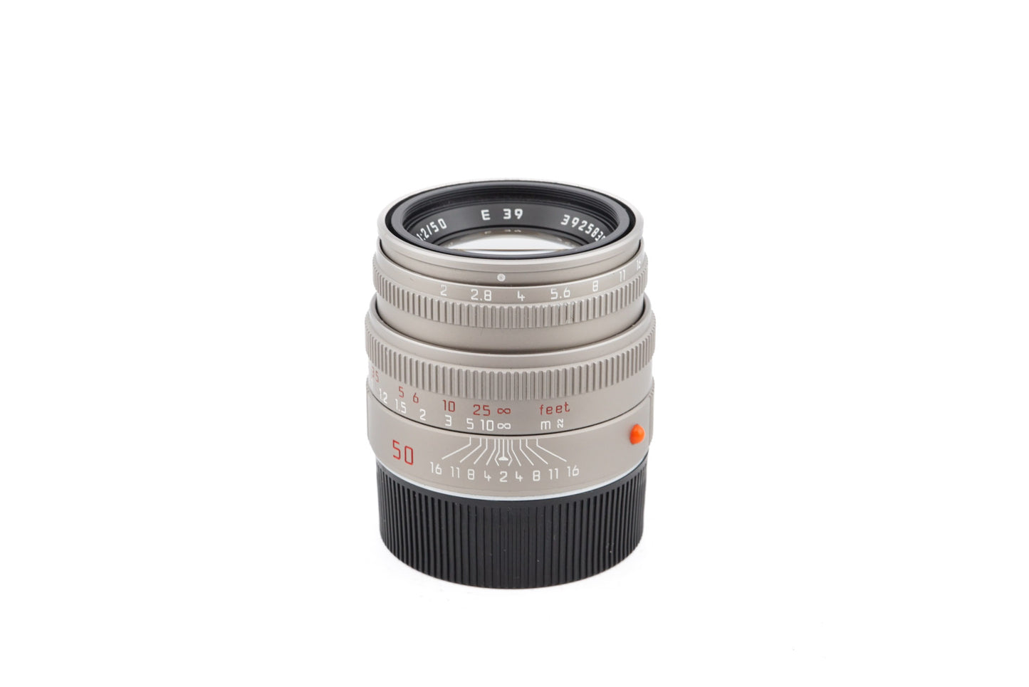 Leica 50mm f2 Summicron-M (Type V) (Titanium, 11624) - Lens