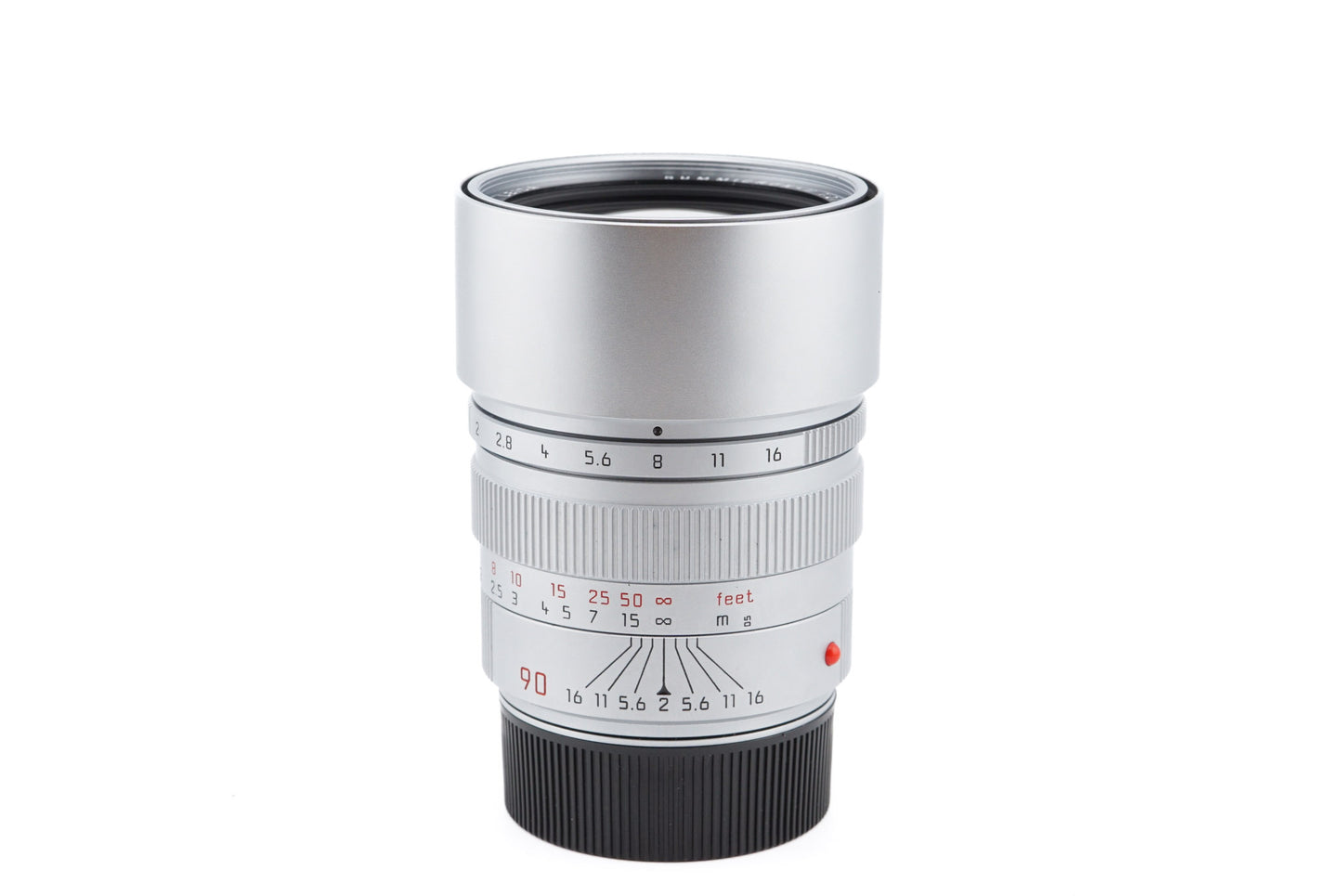 Leica 90mm f2 Summicron-M (Type III) (Silver, 11137) - Lens