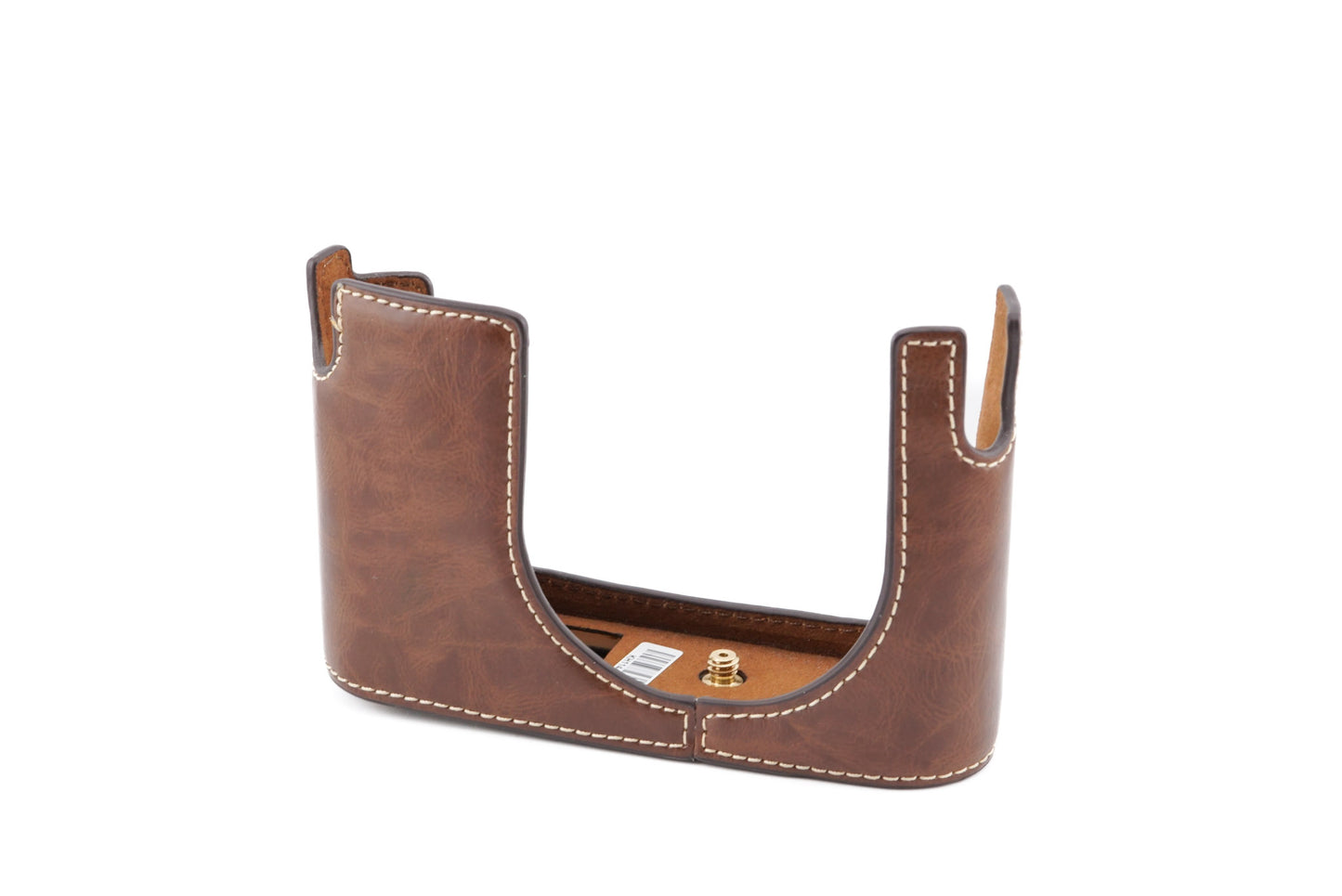 Leica Protector Q, Vintage Brown Leather Half Case (19536) - Accessory
