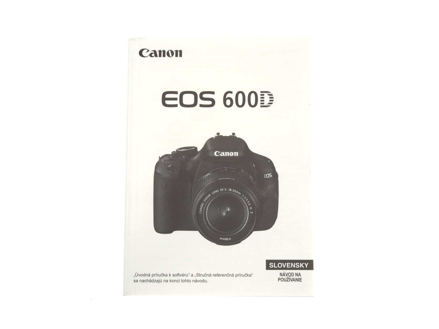 Canon EOS 600D Instructions