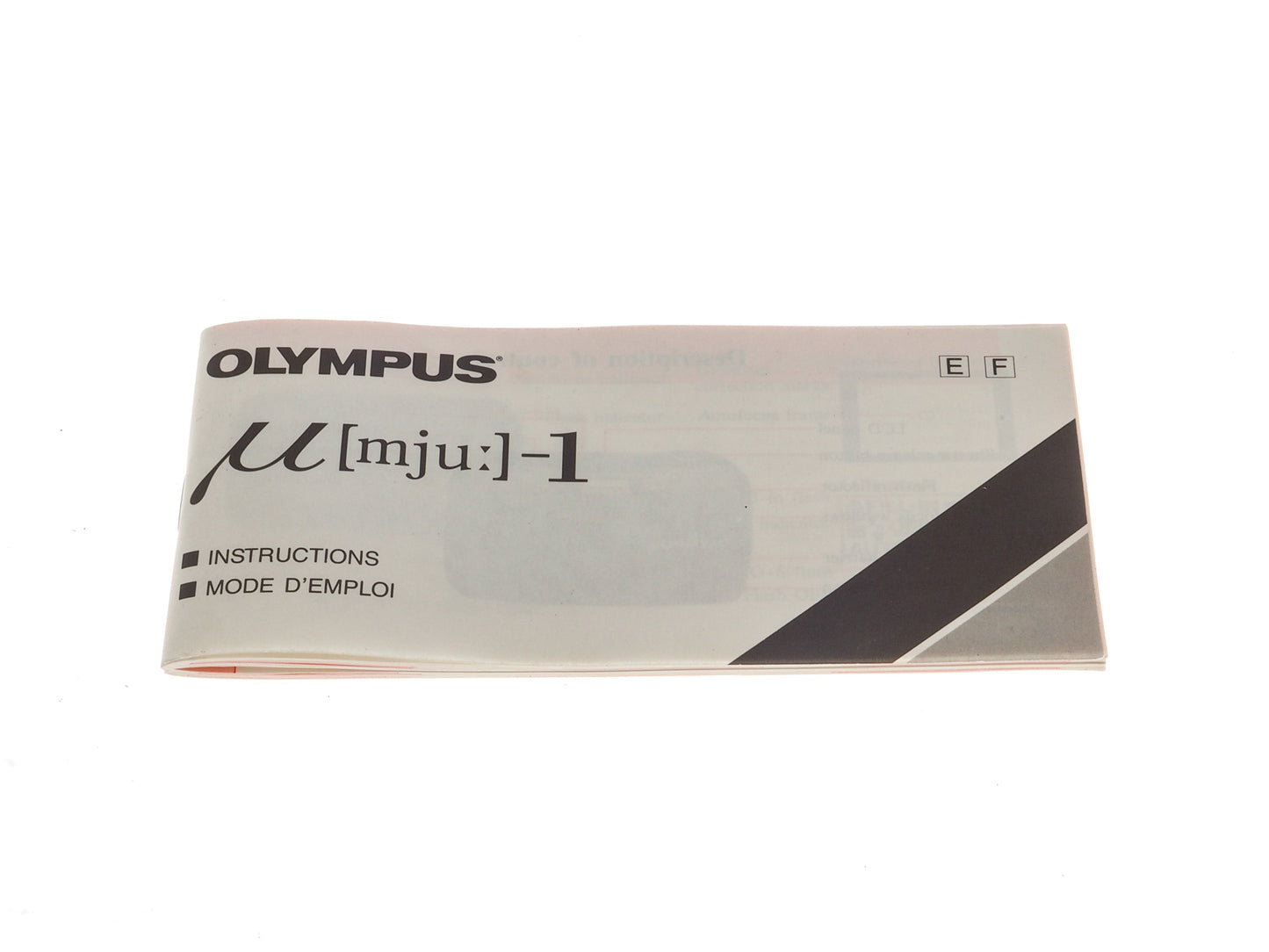 Olympus Mju-1 Instructions - Accessory