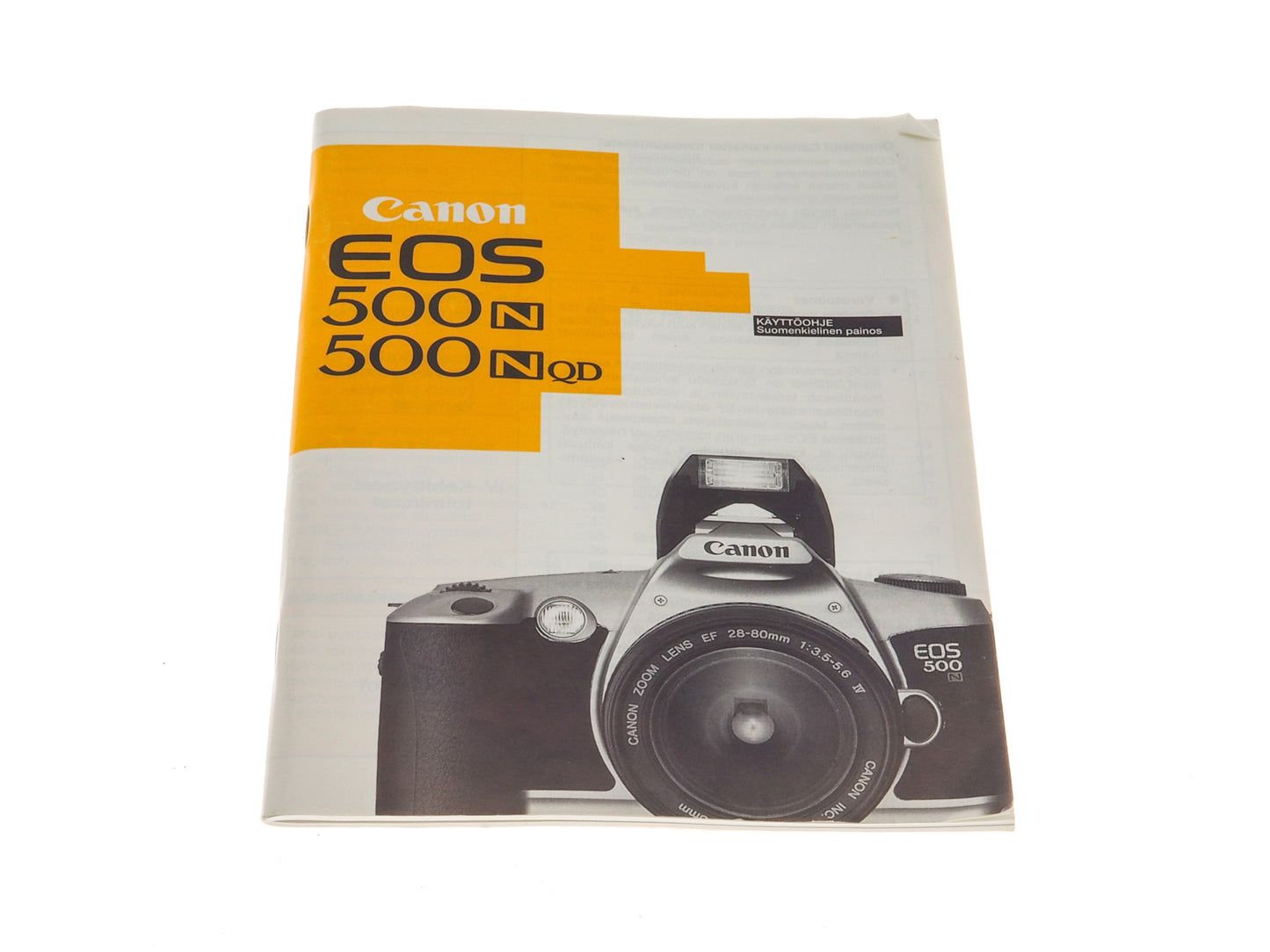 Canon EOS 500N/500NQD Instructions