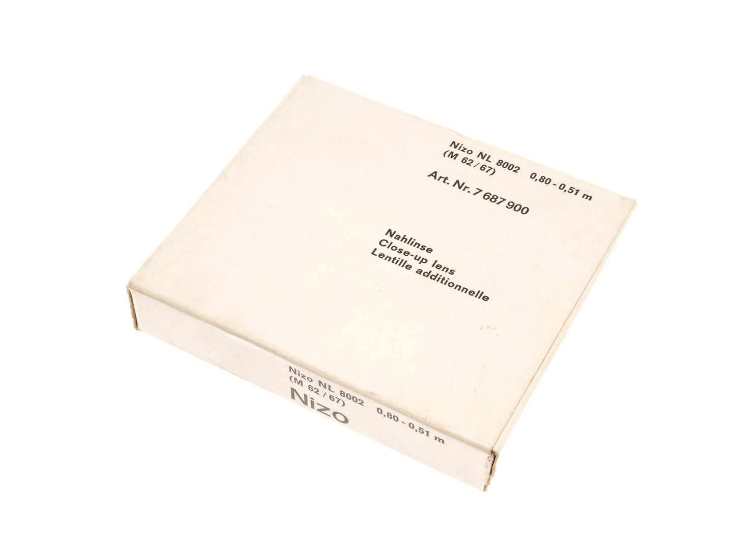Nizo 62mm NL 8002 / 0.80 - 0.51m Close-Up Lens