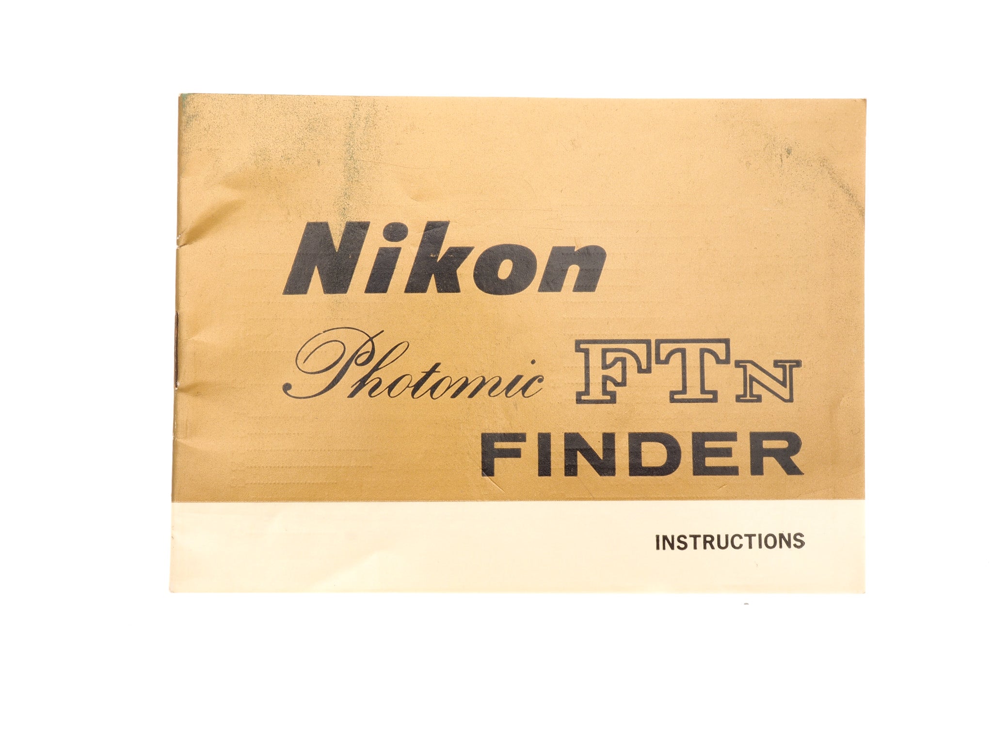 Nikon Photomic FTn Finder Instructions – Kamerastore