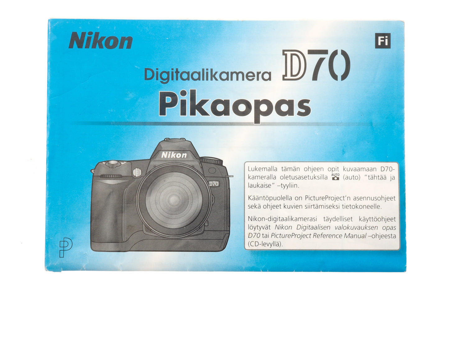 Nikon D70 Instructions