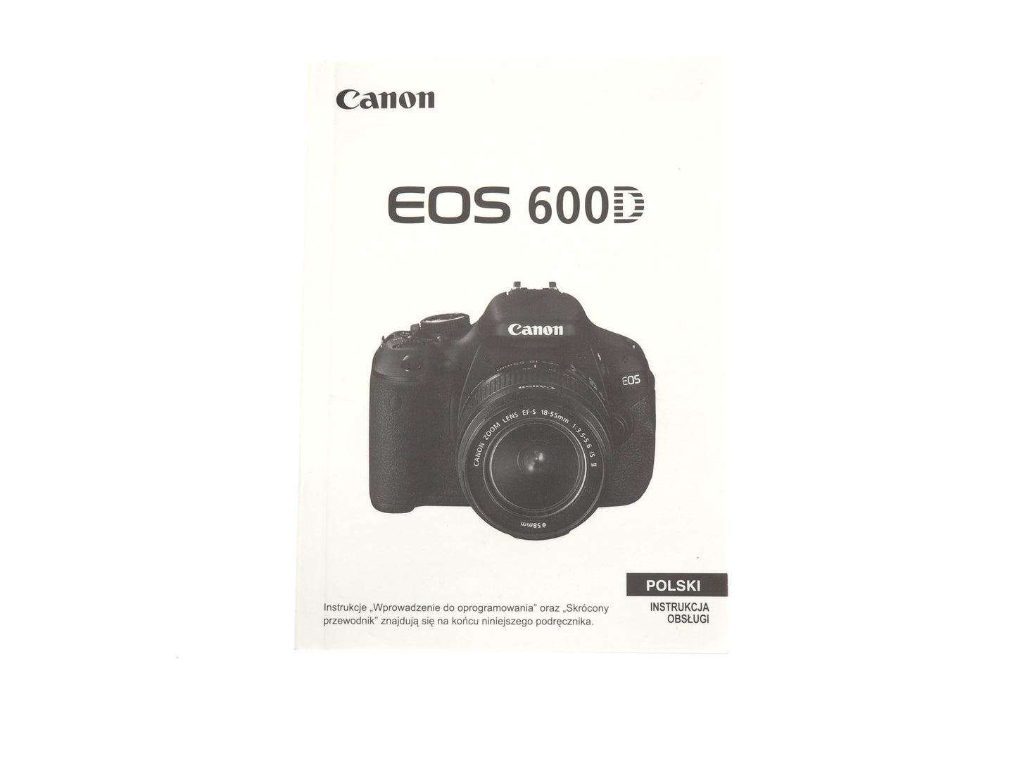 Canon EOS 600D Instructions