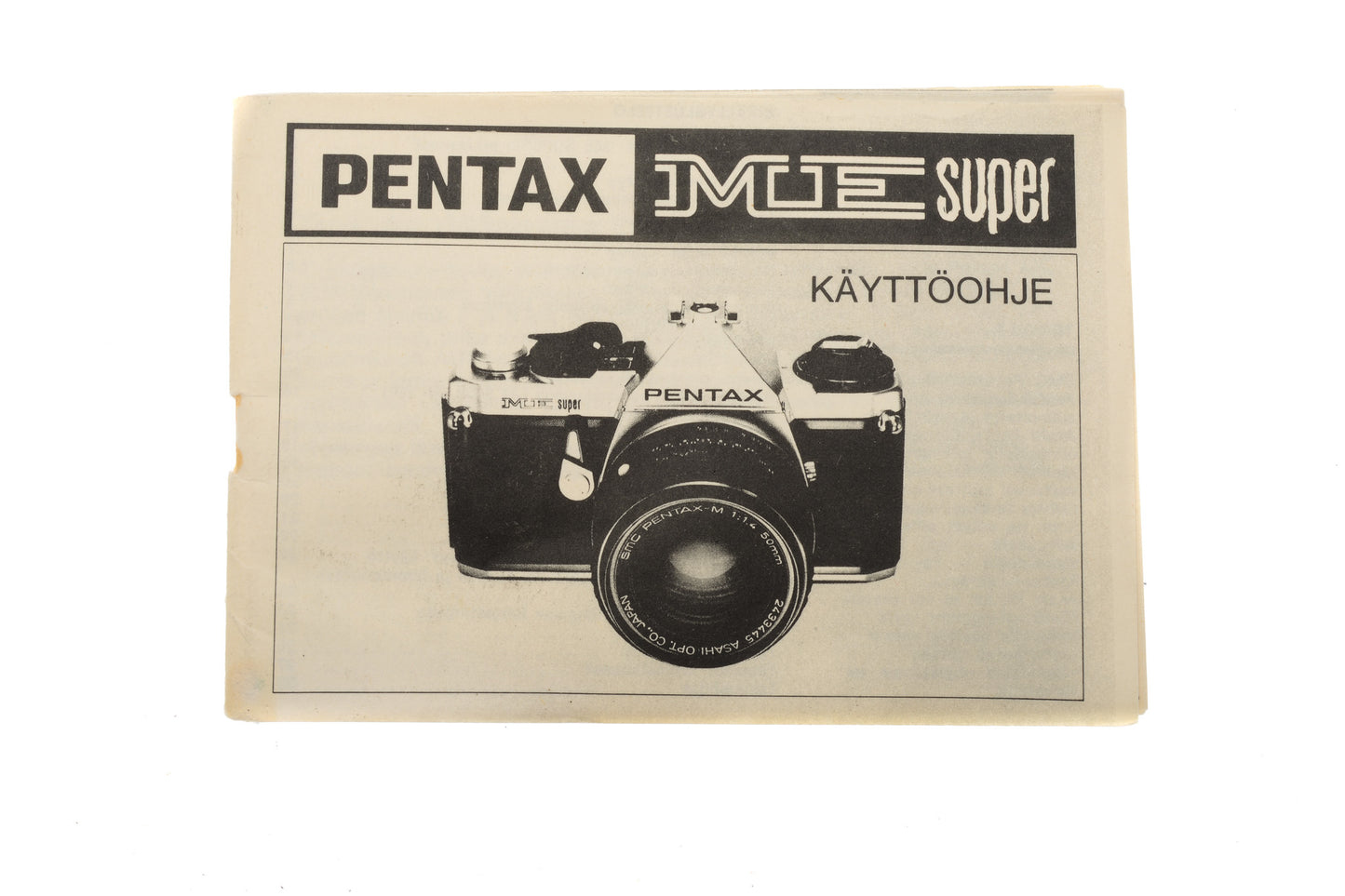 Pentax ME Super Instructions