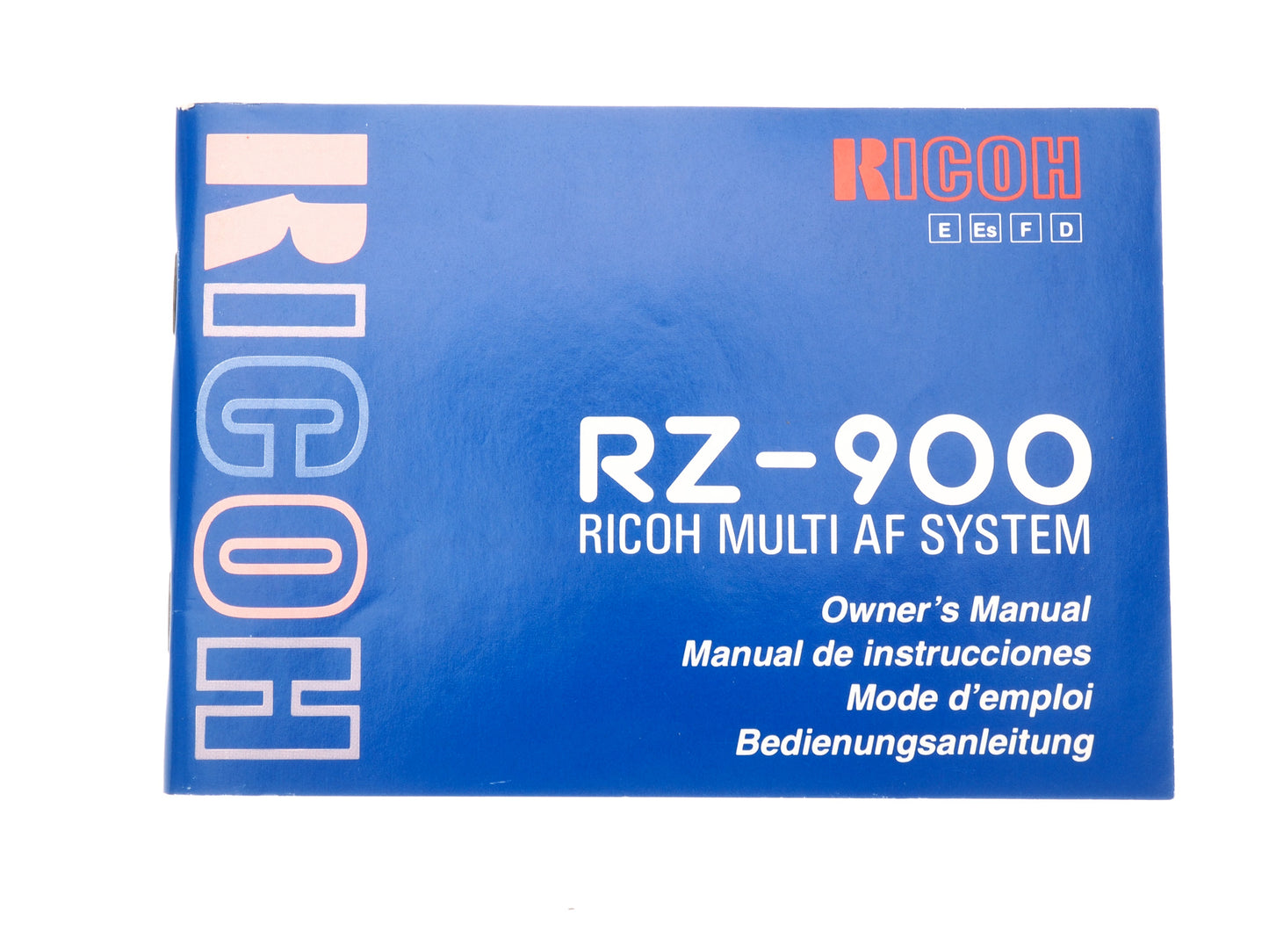 Ricoh RZ-900 Instructions