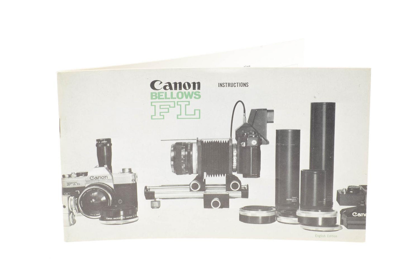 Canon FL Bellows Instructions - Accessory