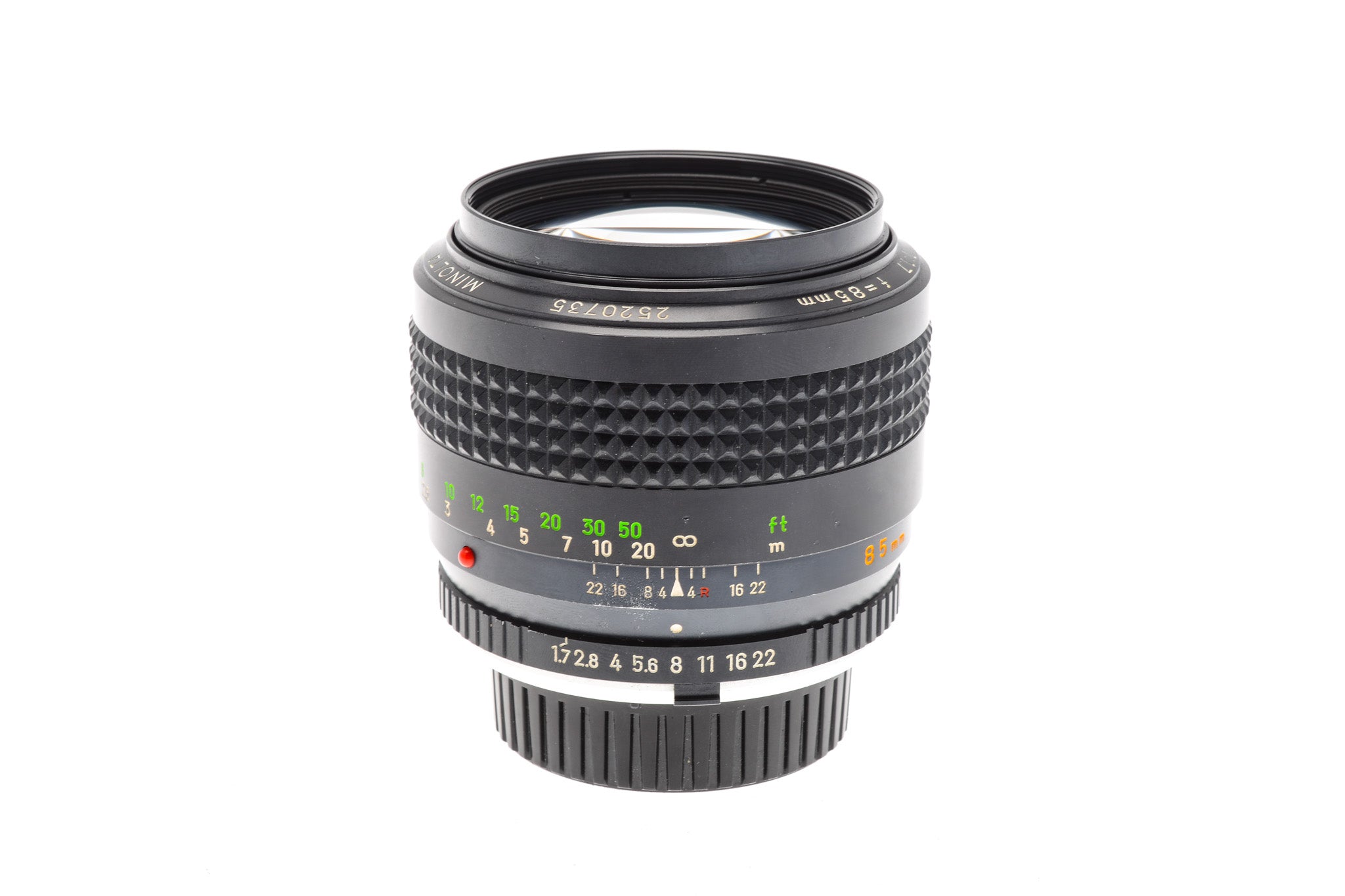 Minolta 85mm f1.7 MC Rokkor-PF - Lens