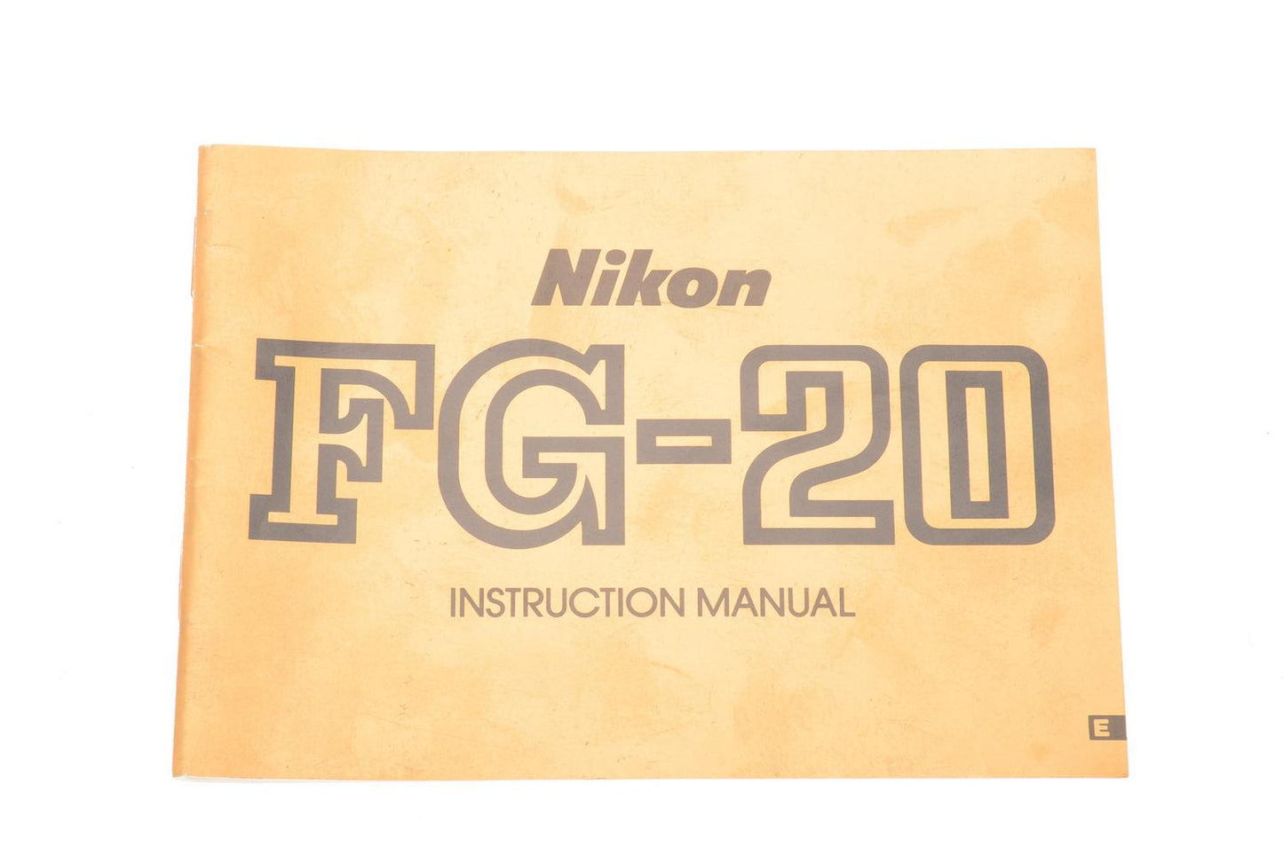 Nikon FG-20 Instruction Manual - Accessory