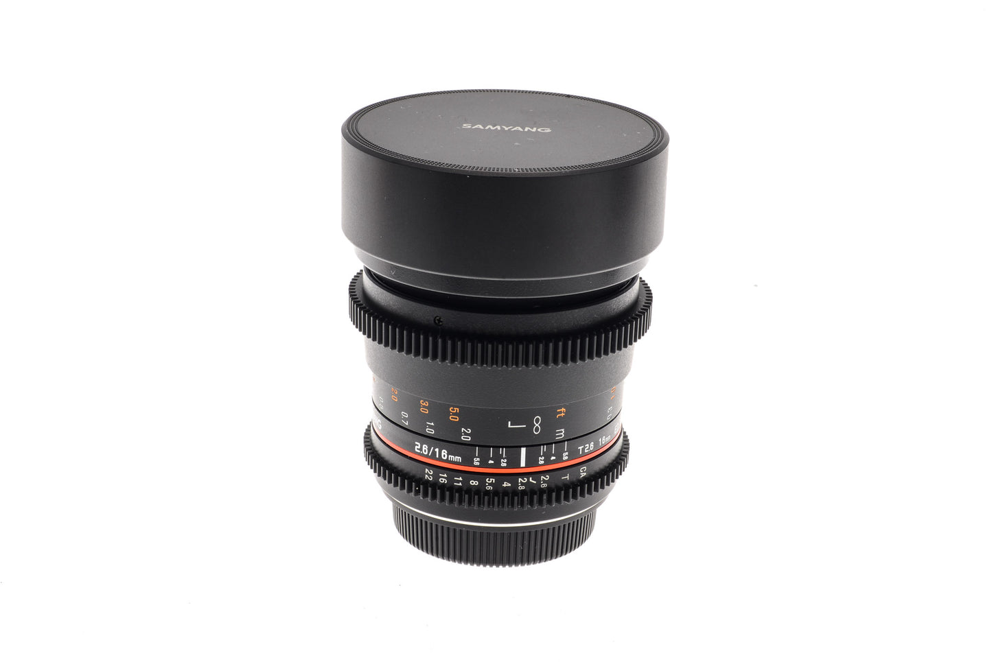 Samyang 16mm T2.6 ED AS UMC - Lens