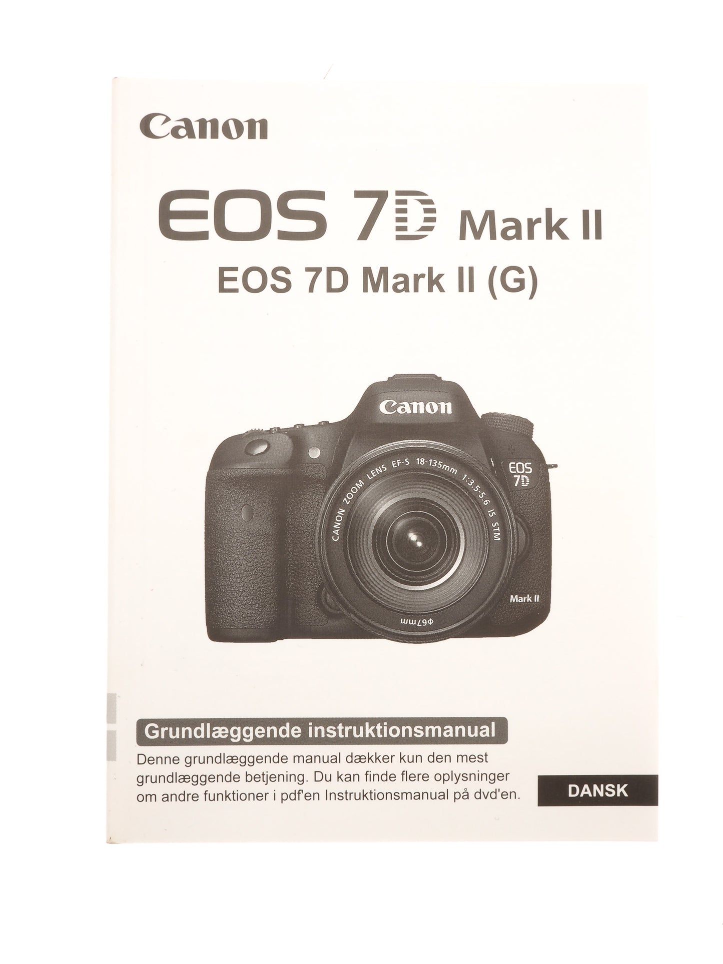 Canon 7D Mark II (G) Instructions