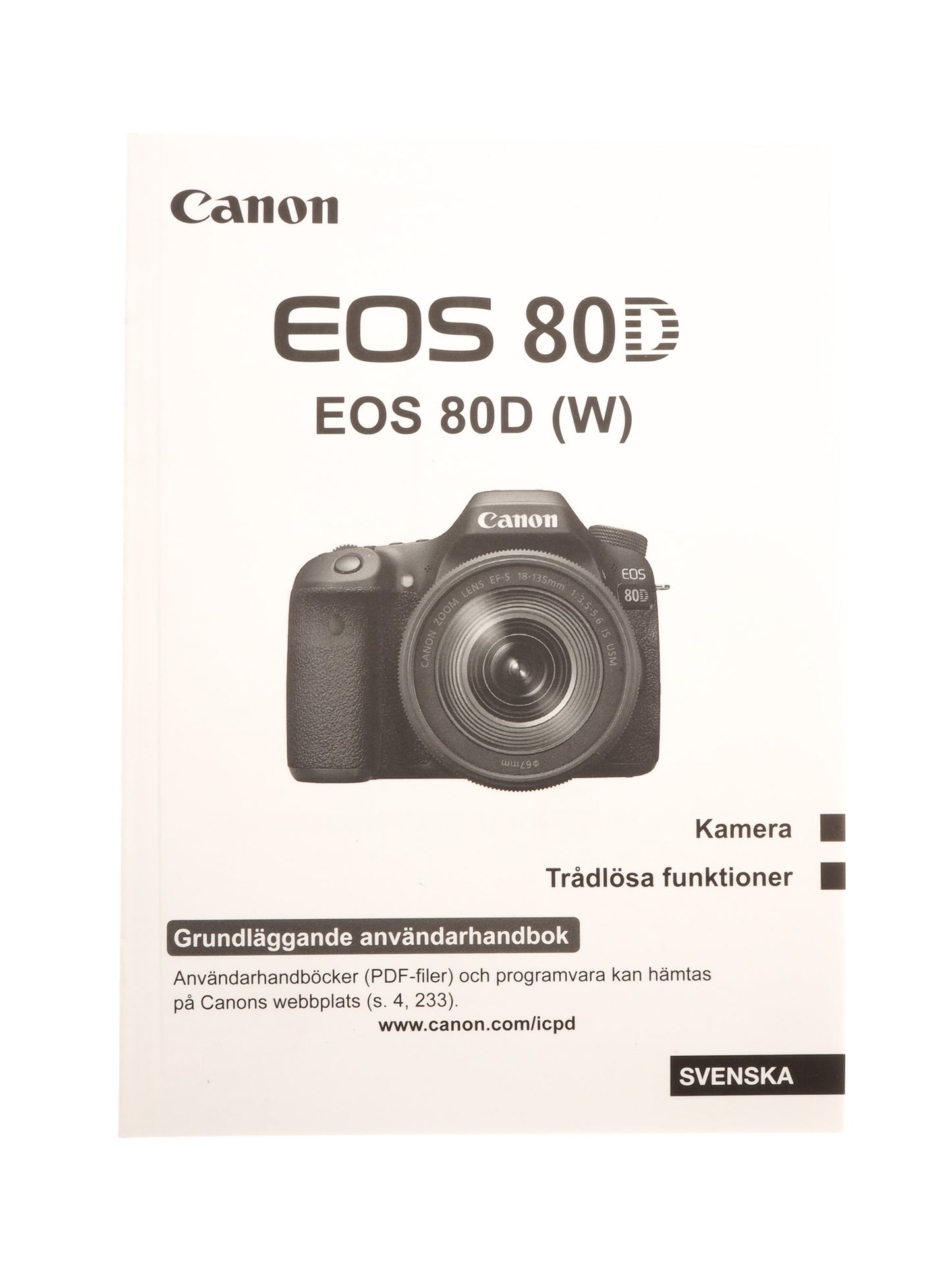 Canon EOS 80D Instructions