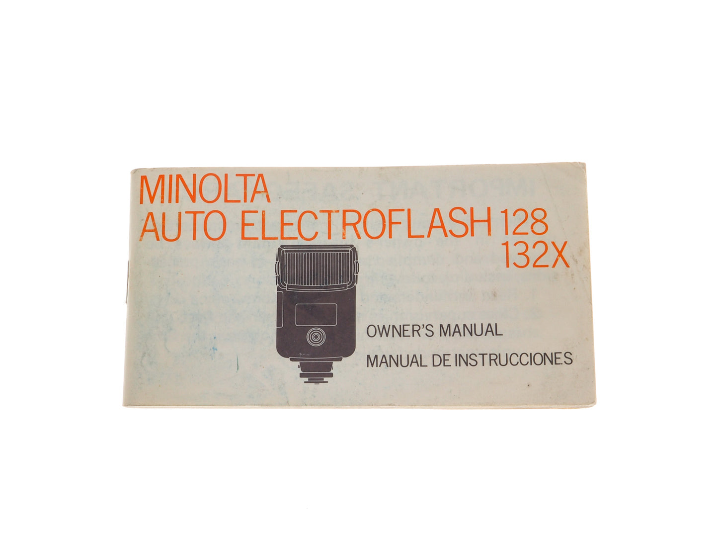 Minolta Auto Electroflash 128/ 132X Manual