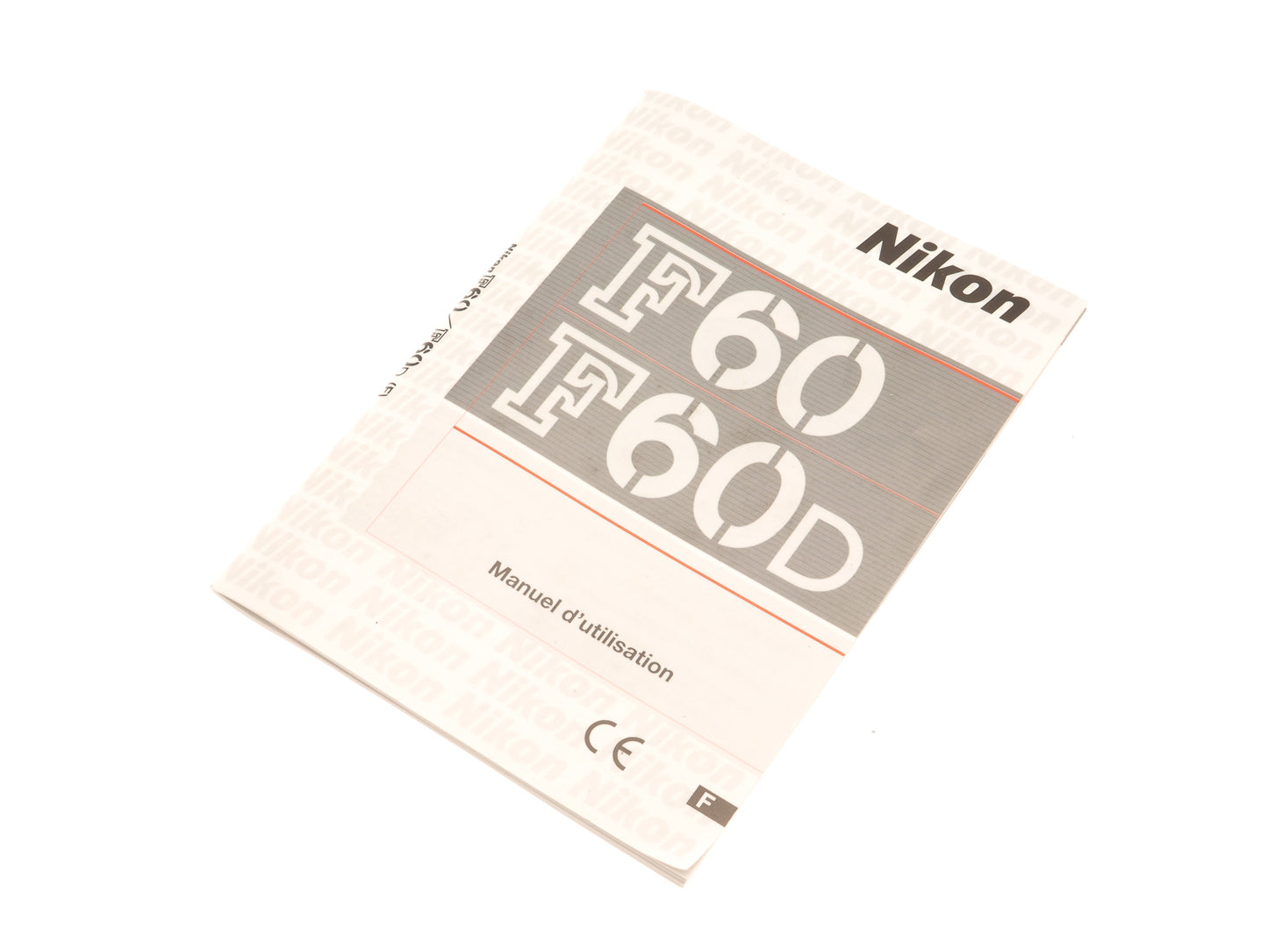 Nikon F60 / F60D Instructions