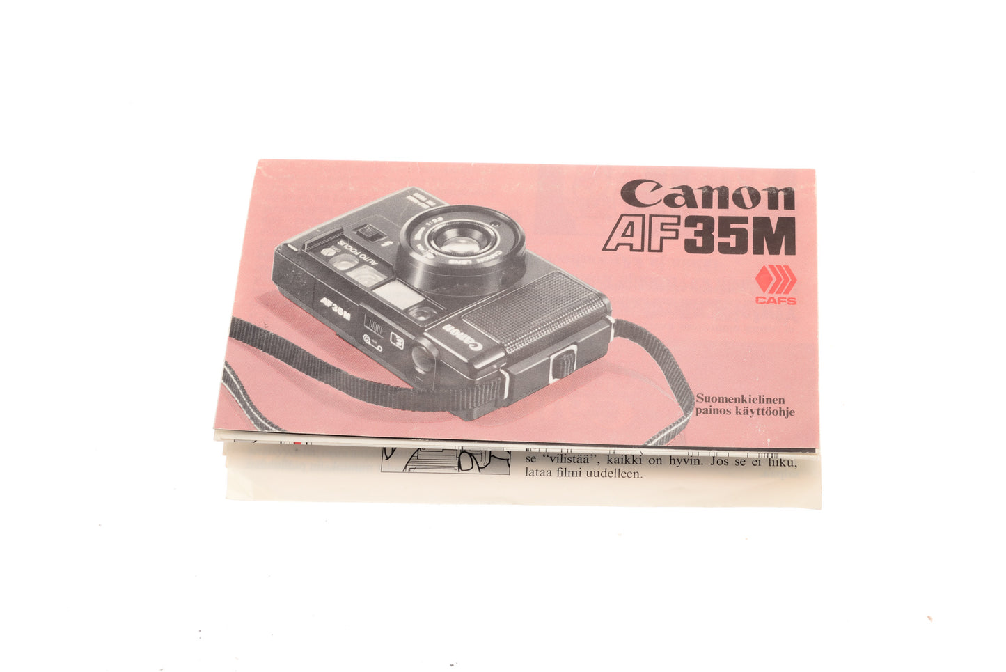 Canon AF35M II / AF35M II Quartz Date Instructions - Accessory