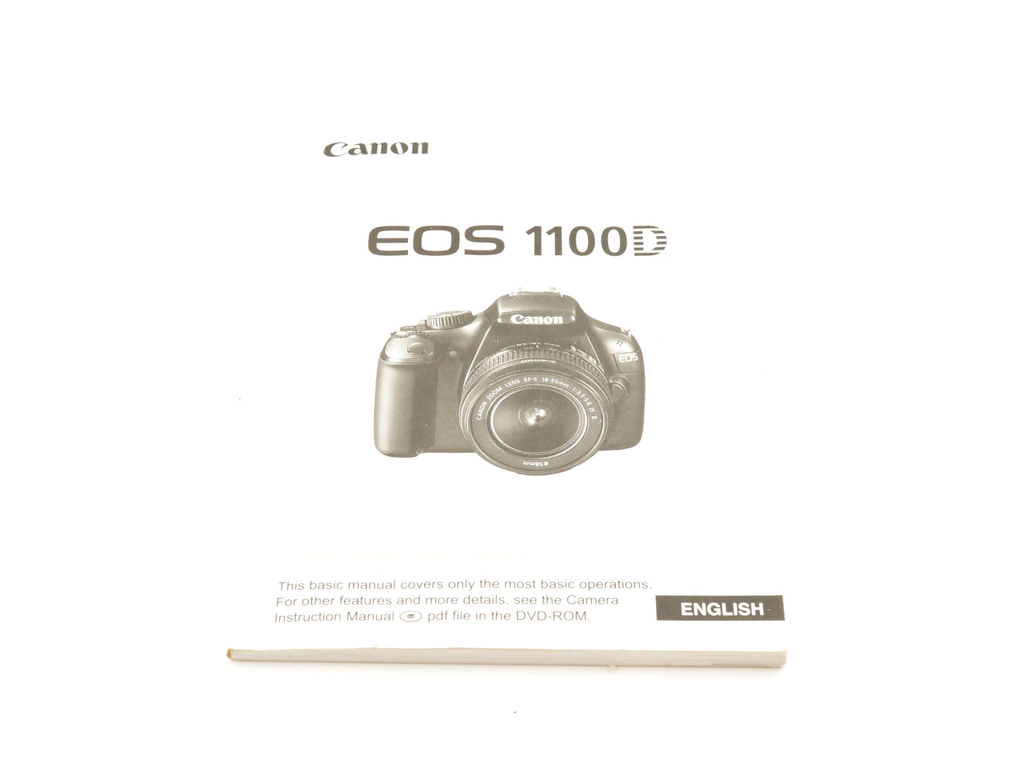 Canon EOS 1100D Basic Instructions - Accessory