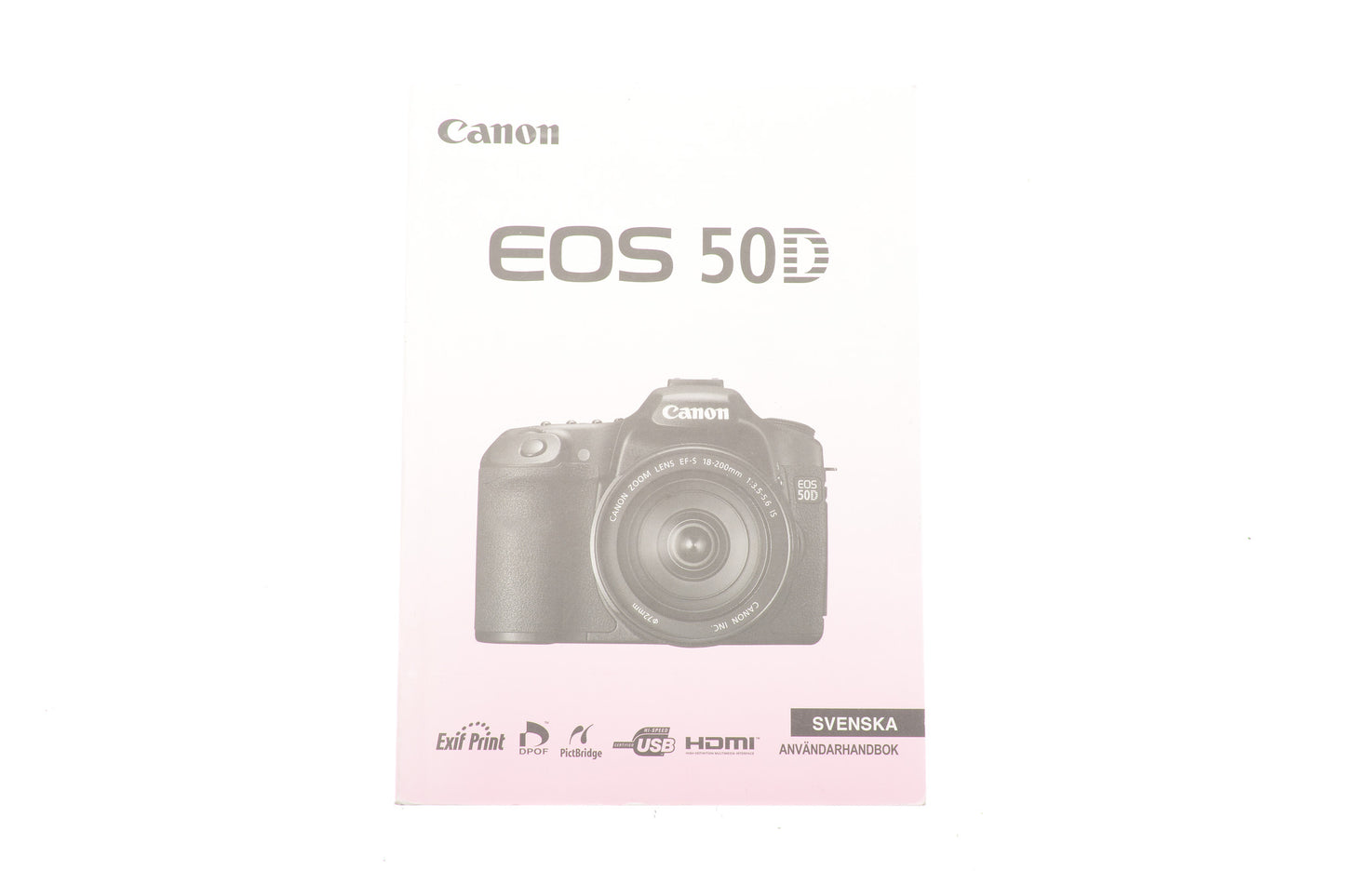 Canon EOS 50D Instructions - Accessory