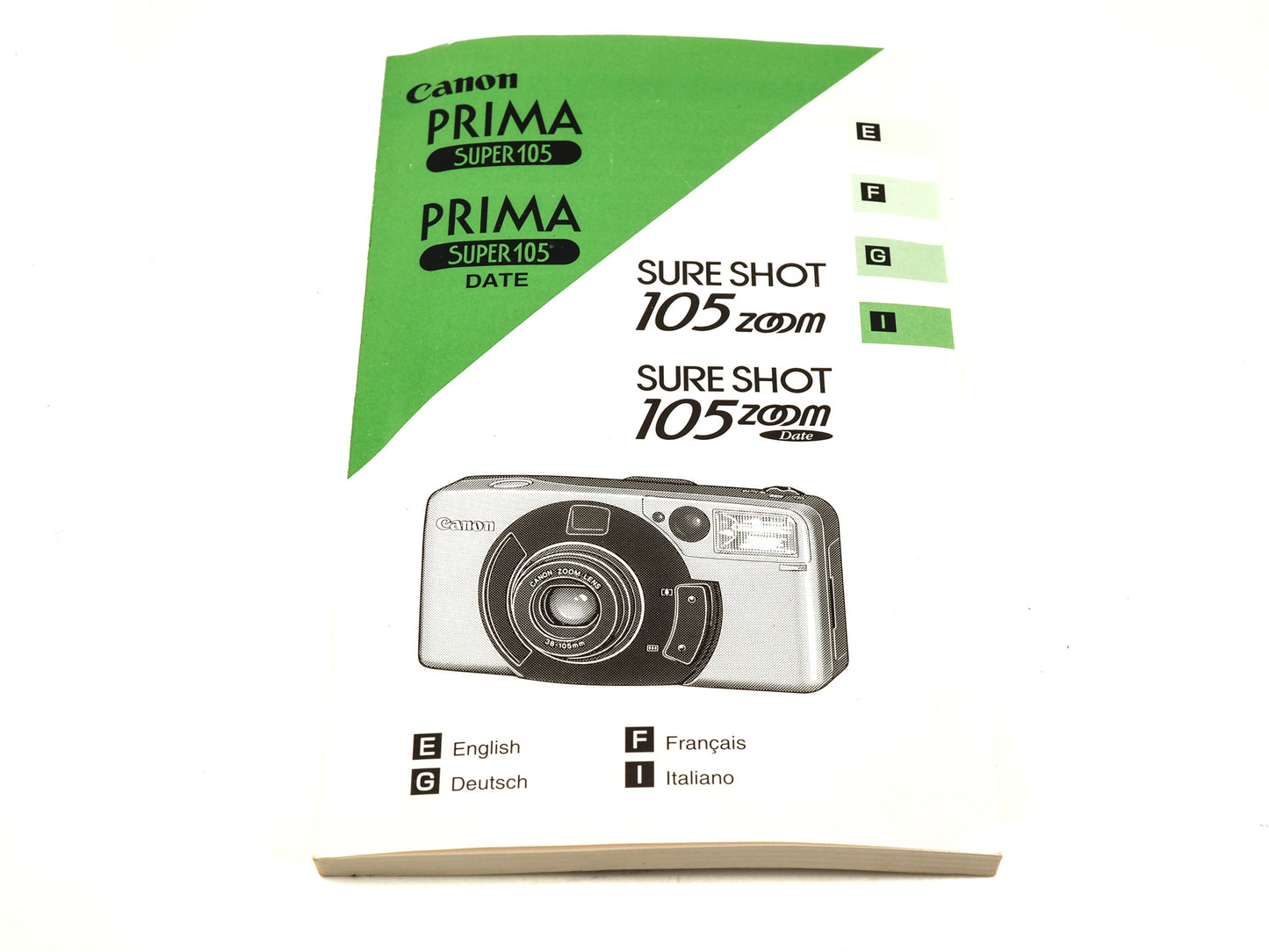 Canon Prima Super 105 (Date) / Sure Shot 105 Zoom (Date) Instructions - Accessory