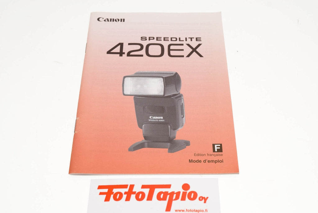 Canon Speedlite 420 EX Instruction Manual, French – Kamerastore